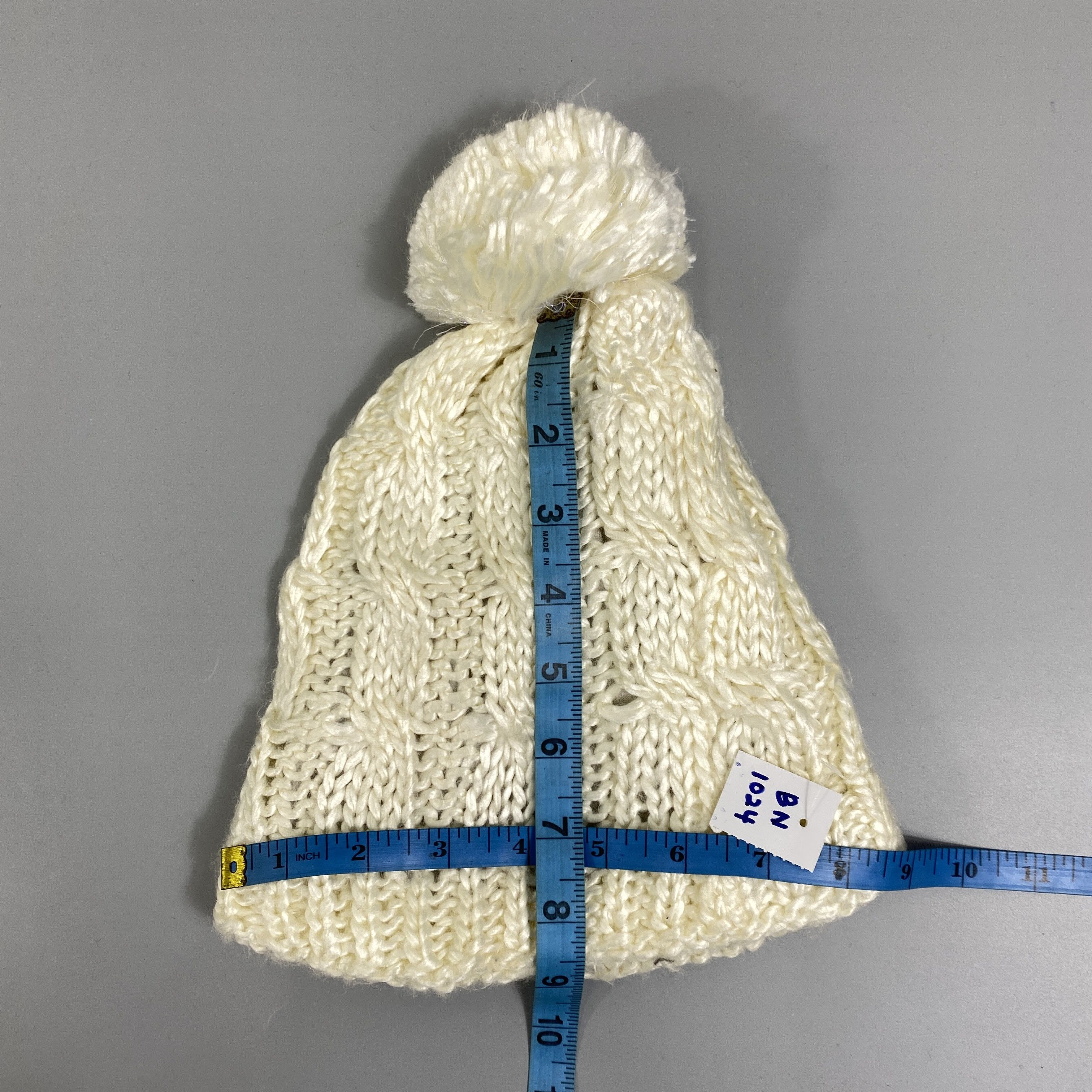 Japanese Brand Knitted Beanie Hat With Pom Pom -BN1024 Size ONE SIZE - 5 Thumbnail