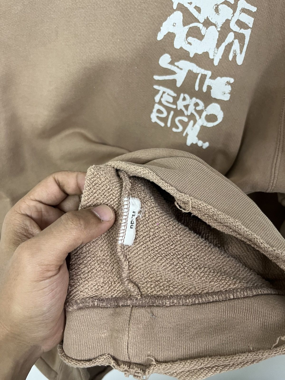 Japanese Brand × PPFM Vintage PPFM Distressed Hoodie ‘Rage Against The Terrorist’ Size US L / EU 52-54 / 3 - 6 Thumbnail