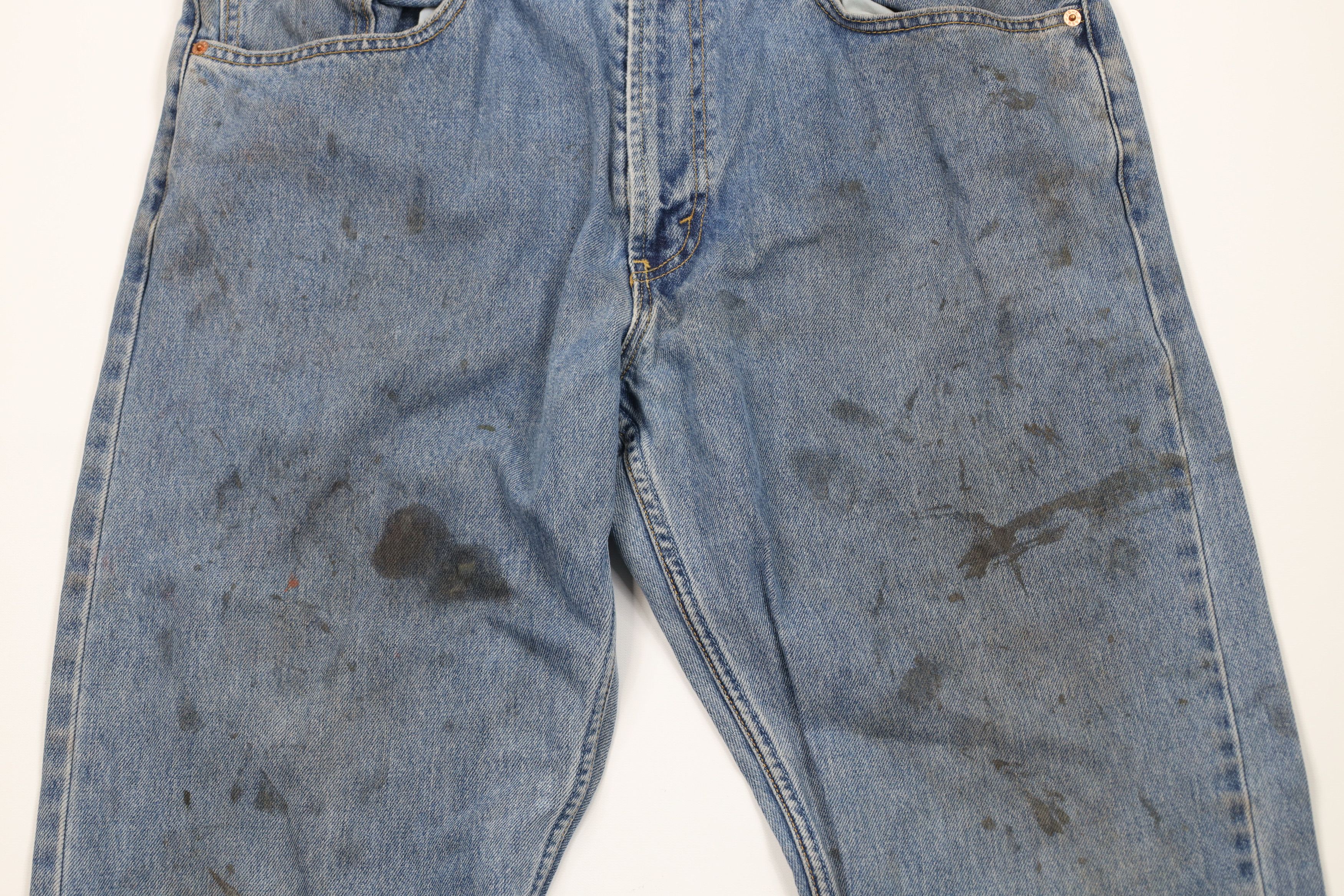 Levi's Vintage Y2K 2003 Levis 505 Regular Straight Leg Jeans Blue Size US 38 / EU 54 - 3 Thumbnail