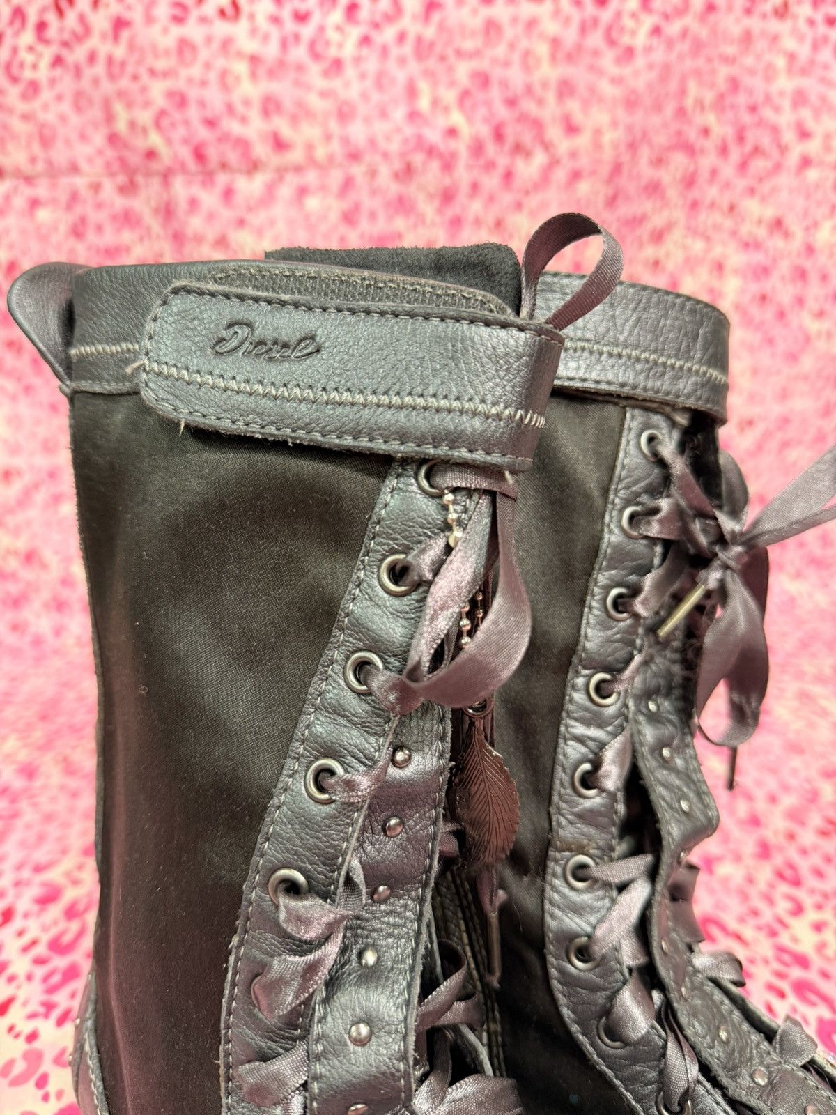 Rhinestone Diesel Boots