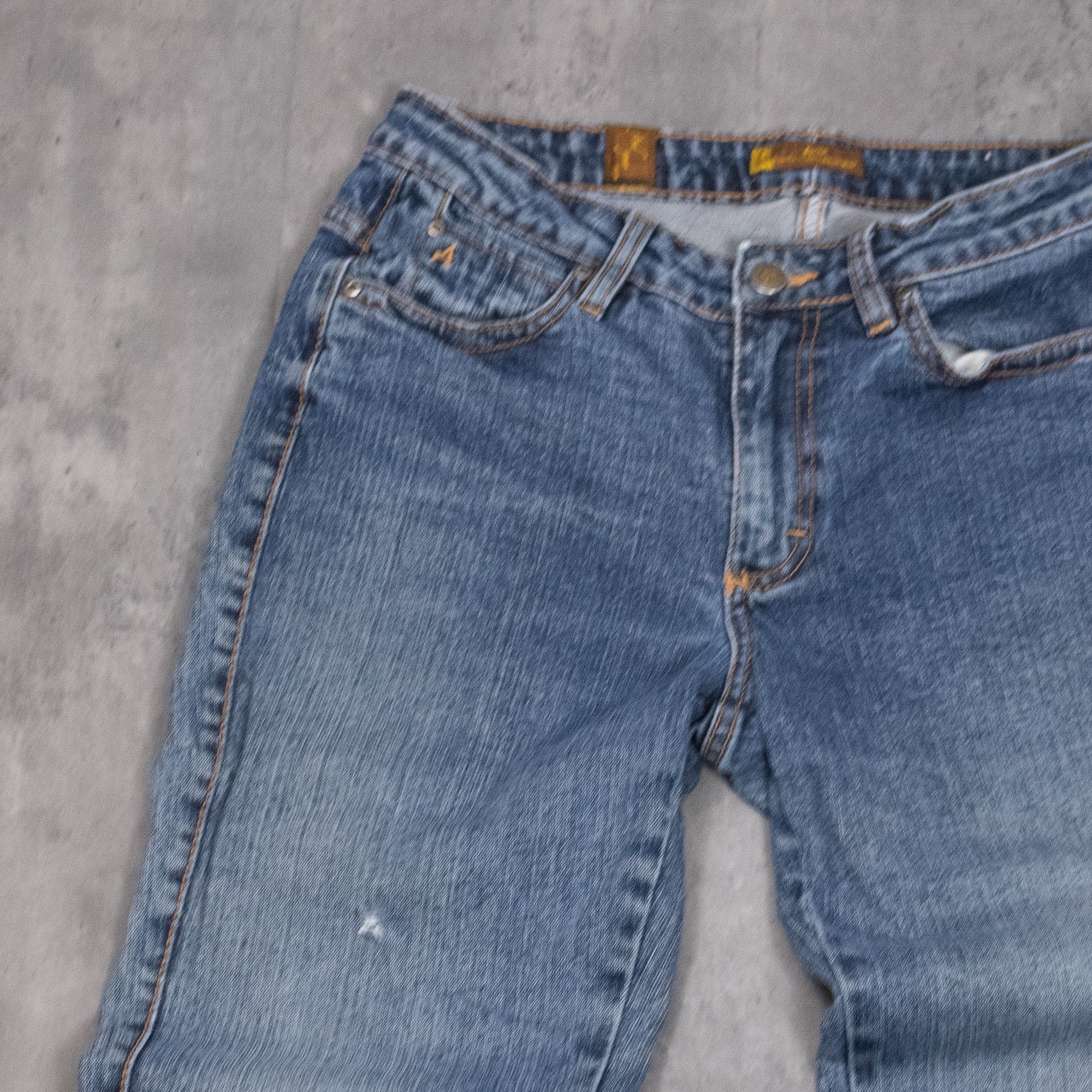 If Six Was Nine Vintage Y2K Arua Bootcut Mid Wash Baggy Denim Jeans Size US 29 - 8 Thumbnail