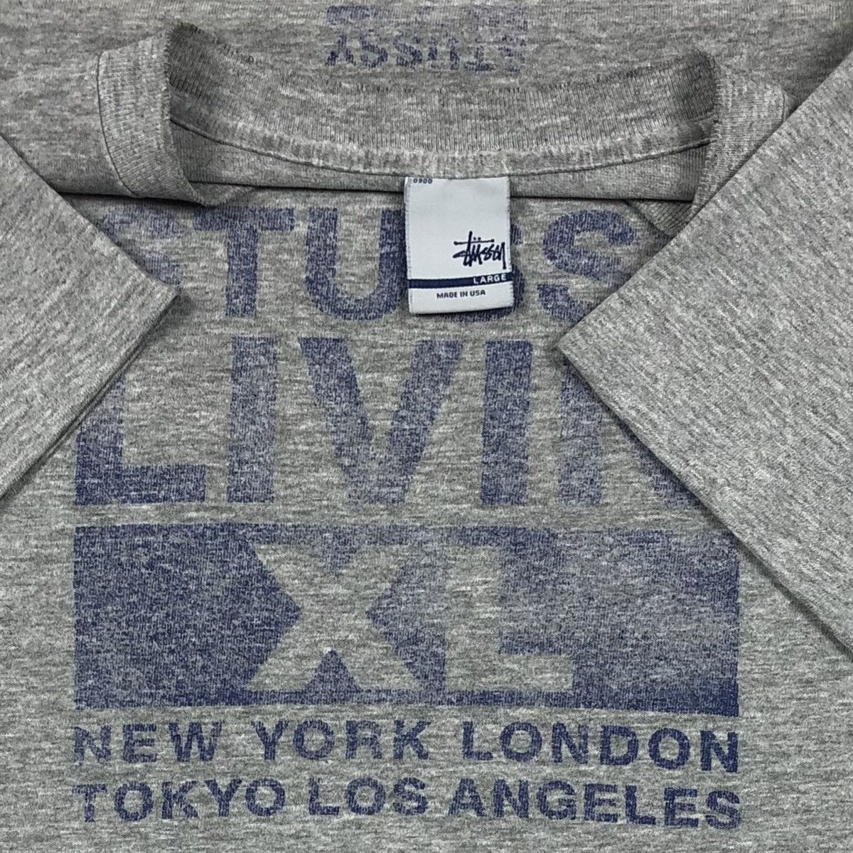Stussy Vintage Stussy USA Livin’ XL Single Stitch Tee Size US L / EU 52-54 / 3 - 4 Thumbnail