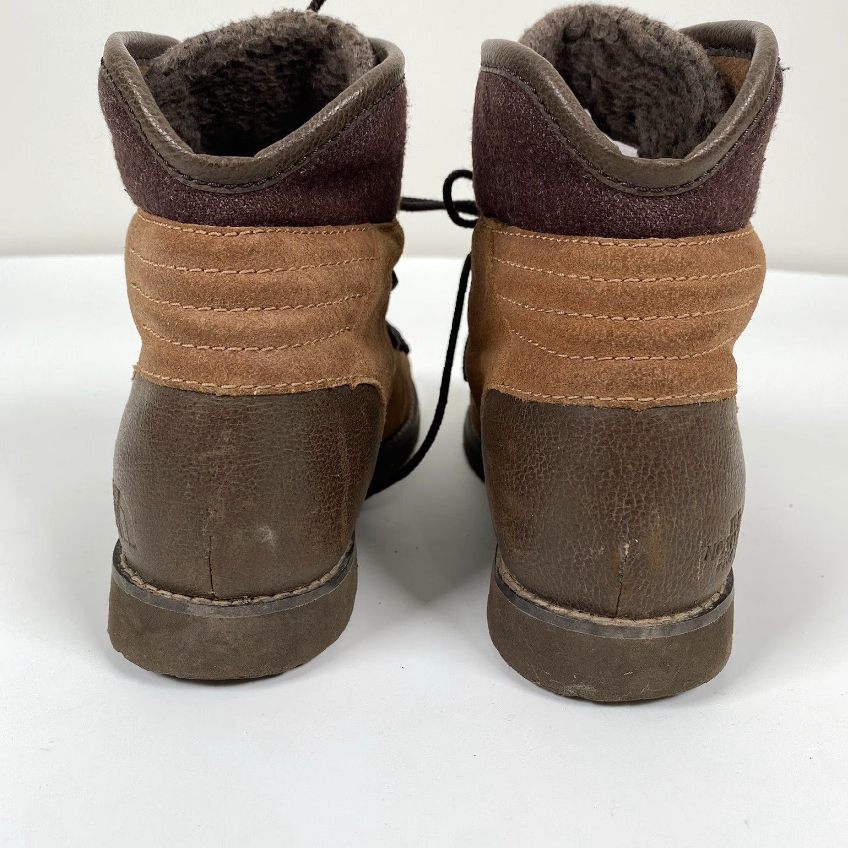 The North Face The North Face Boots Womens Size 7.5 Brown Leather Lace Up Round Waterproof Casual Ankle M Womens Size US 8 / IT 38 - 6 Thumbnail