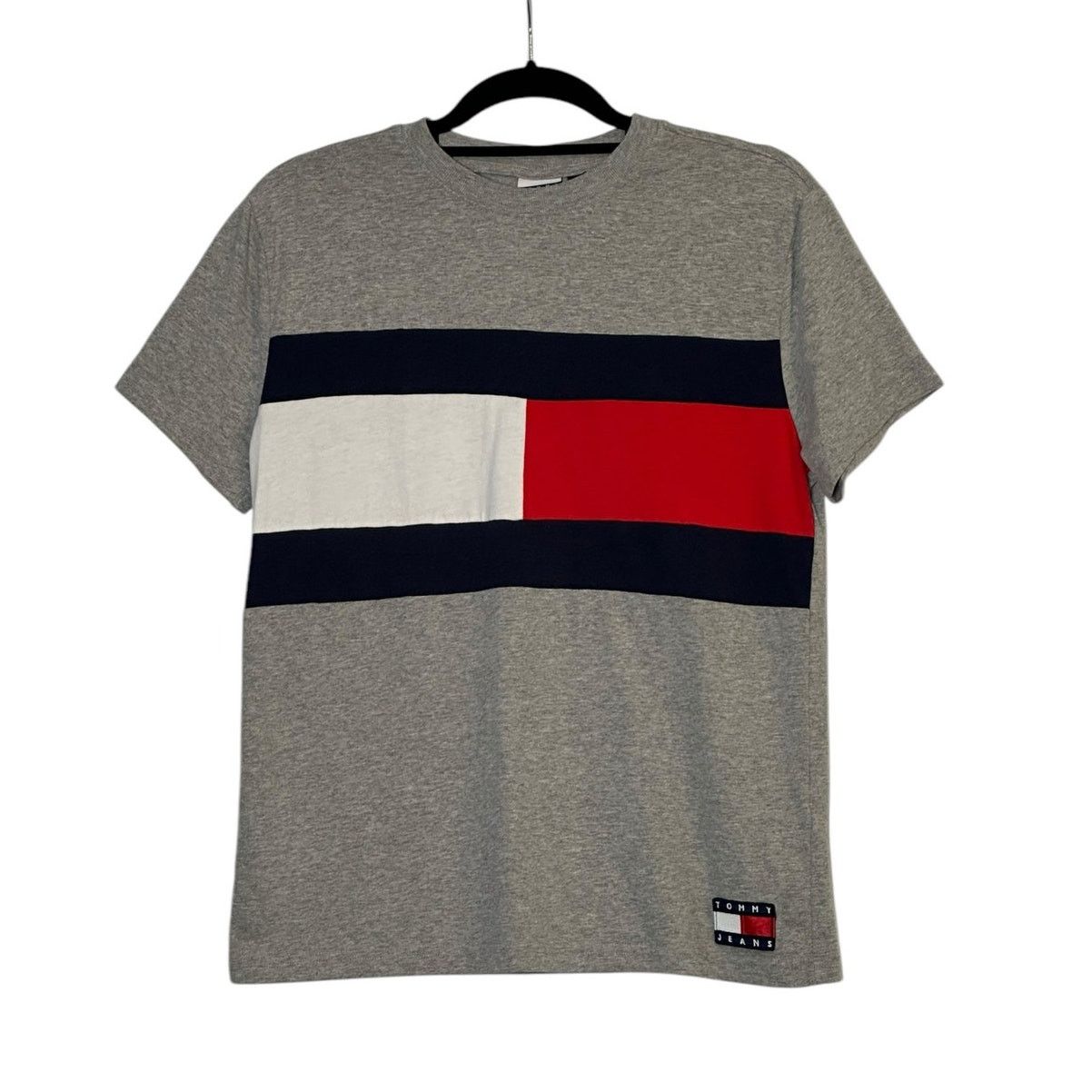 Tommy Hilfiger Tommy Jeans short sleeves color block tee size Small Size US S / EU 44-46 / 1 - 1 Thumbnail