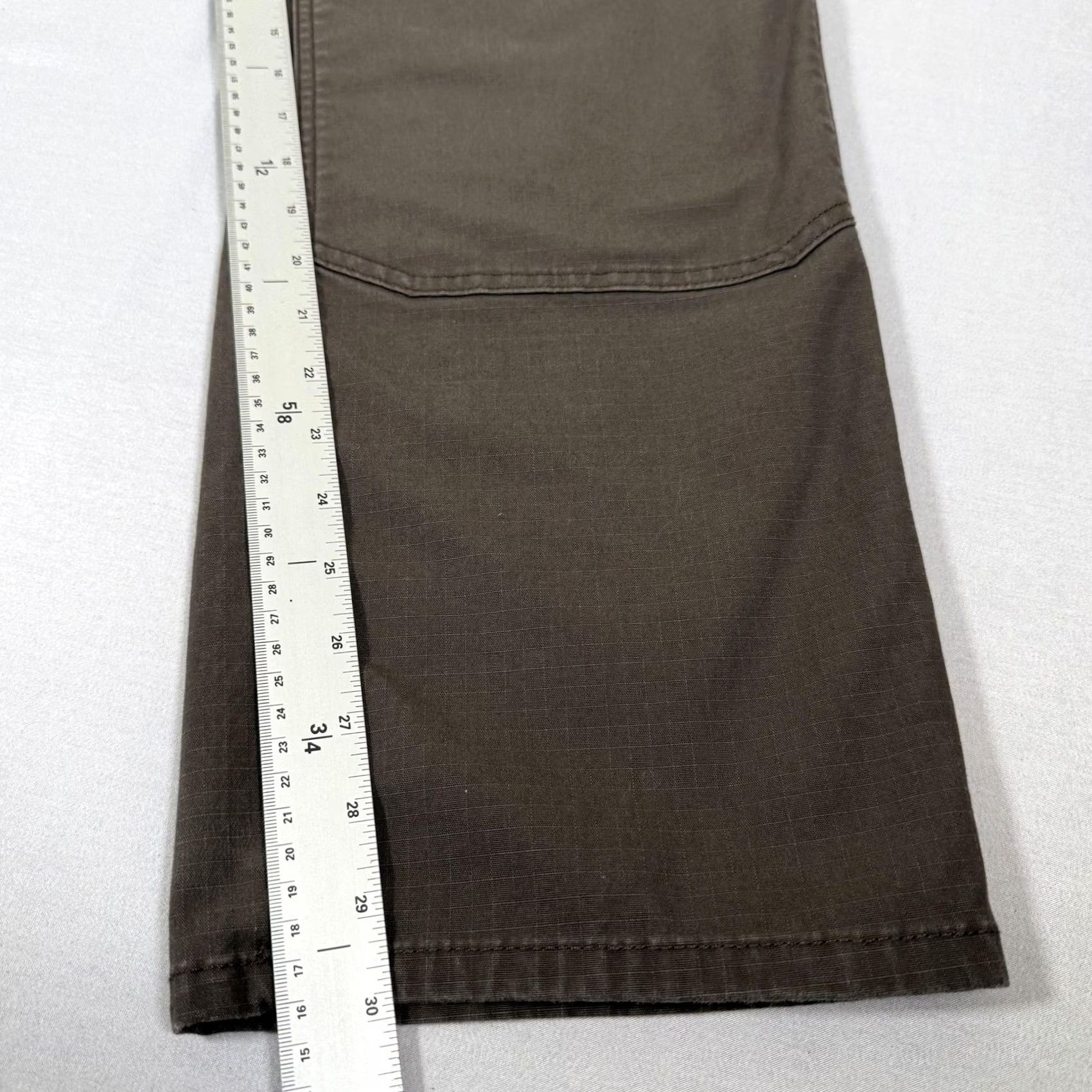 Carhartt Carhartt Rugged Flex Cargo Pants Mens 38x30 Brown Canvas Workwear Relaxed Straight Front Zip Fly Pockets Size US 38 / EU 54 - 4 Thumbnail