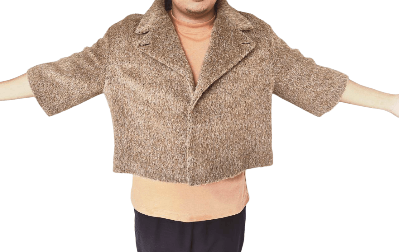 Yohji Yamamoto Y's Drop Shoulder Crop Alpaca fur Jacket Size M / US 6-8 / IT 42-44 - 2 Thumbnail