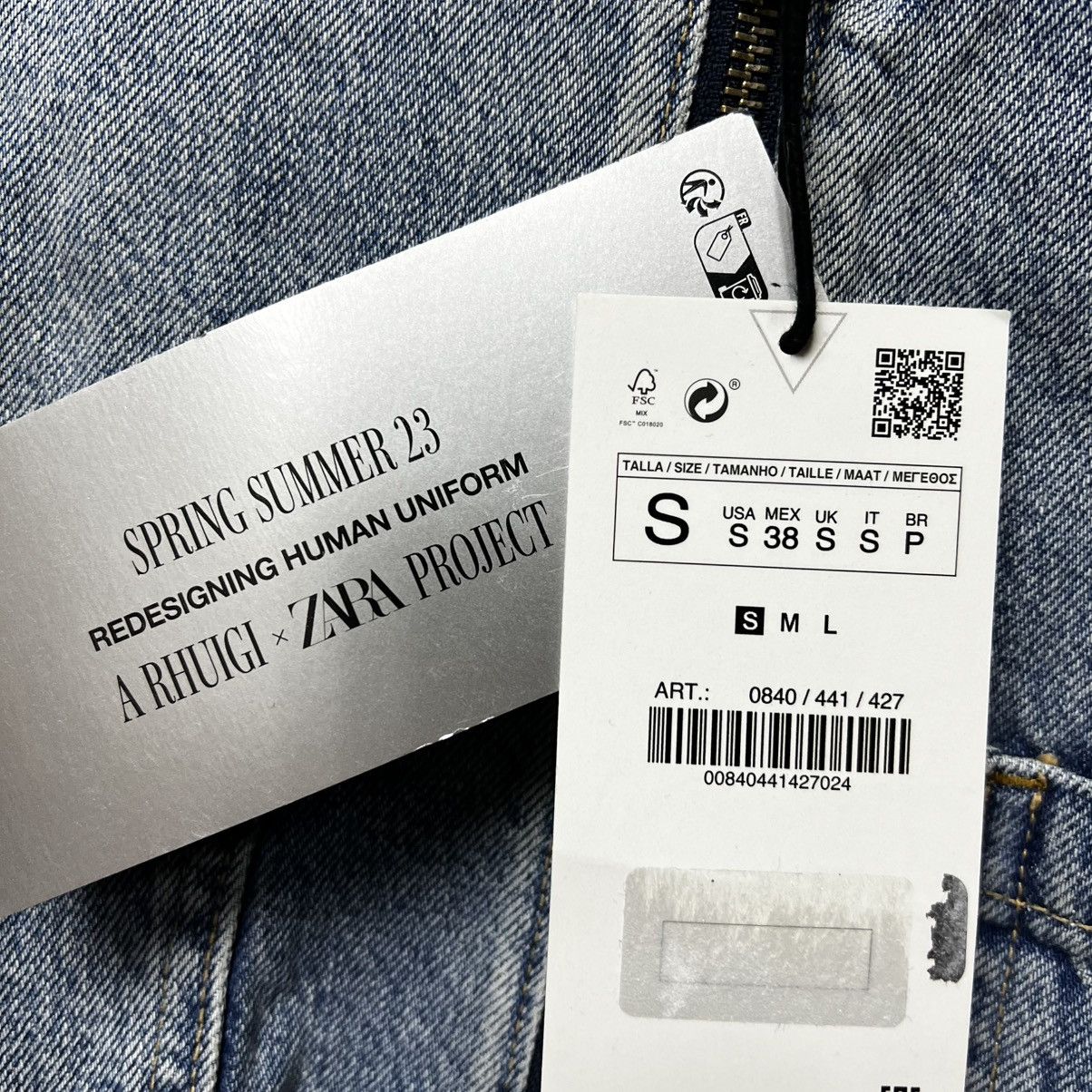 Rhude × Zara RHUDE x Zara CROPPED DENIM JACKET LIMITED Rhuigi NWT NEW Size US S / EU 44-46 / 1 - 18 Thumbnail