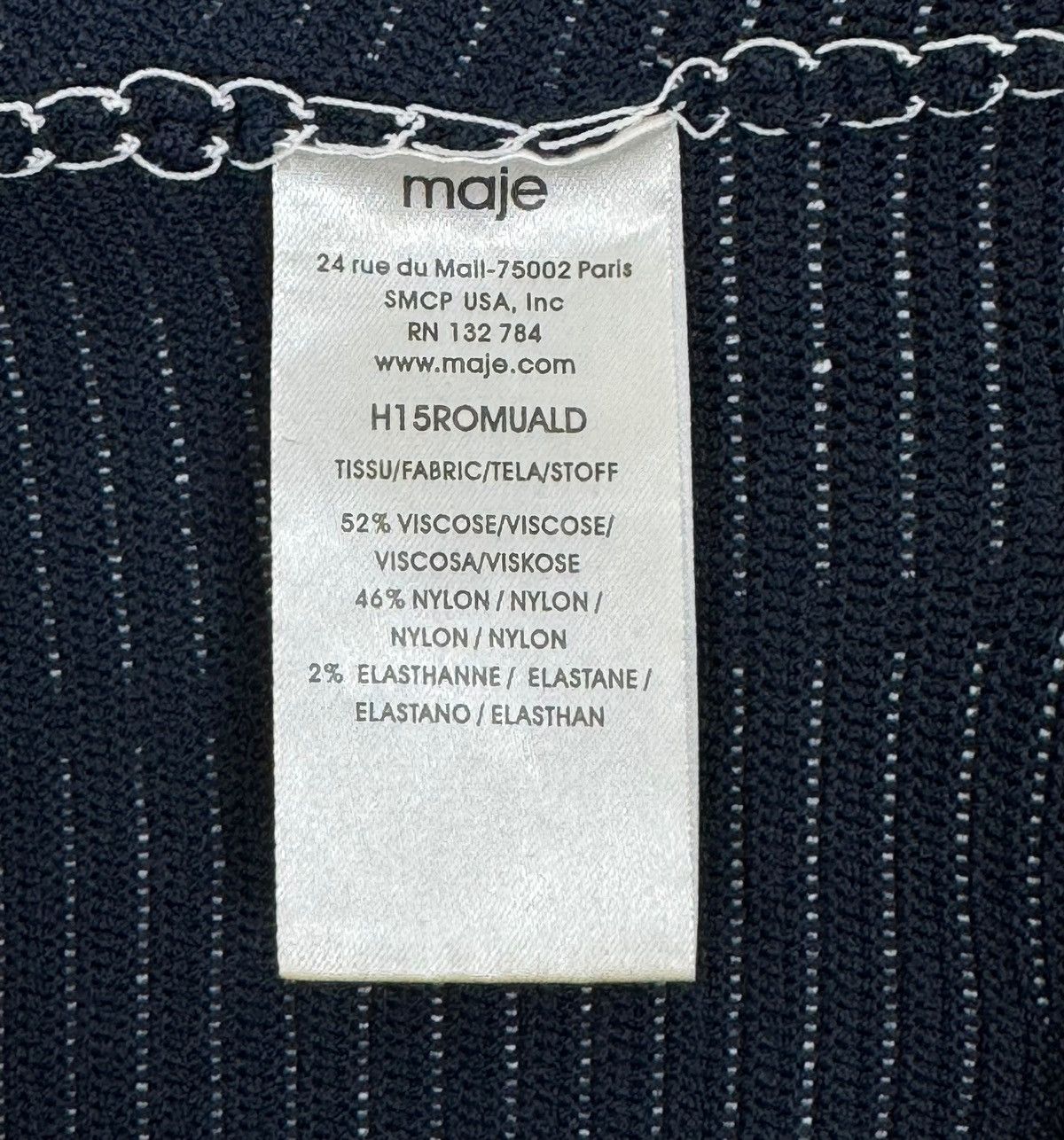 Maje Maje Romuald Striped Jacquard Mini Dress size 1 Size S / US 4 / IT 40 - 11 Thumbnail