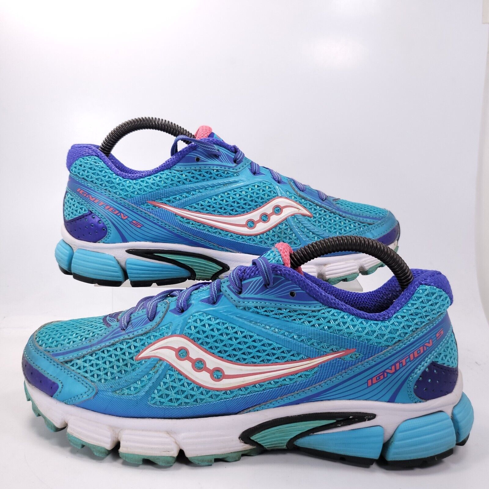 Saucony Saucony Ignition 5 Shoe Womens Size 9 S15202-1 Blue White Size US 9 / IT 39 - 5 Thumbnail