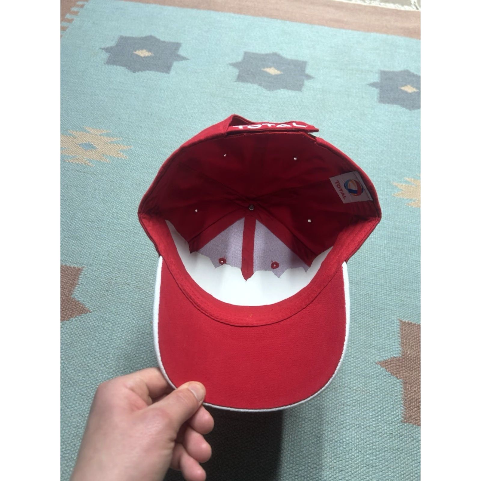 Vintage VINTAGE Unbranded Baseball Cap Hat Total Lubricants Racing Adjustable Red NOS Mens Size ONE SIZE - 5 Thumbnail