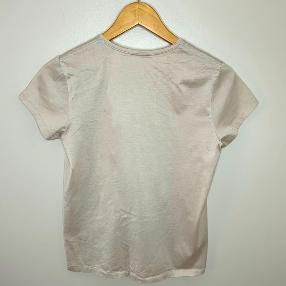 Designer SS Sateen Tee - MONDE - Small Size S / US 4 / IT 40 - 4 Thumbnail
