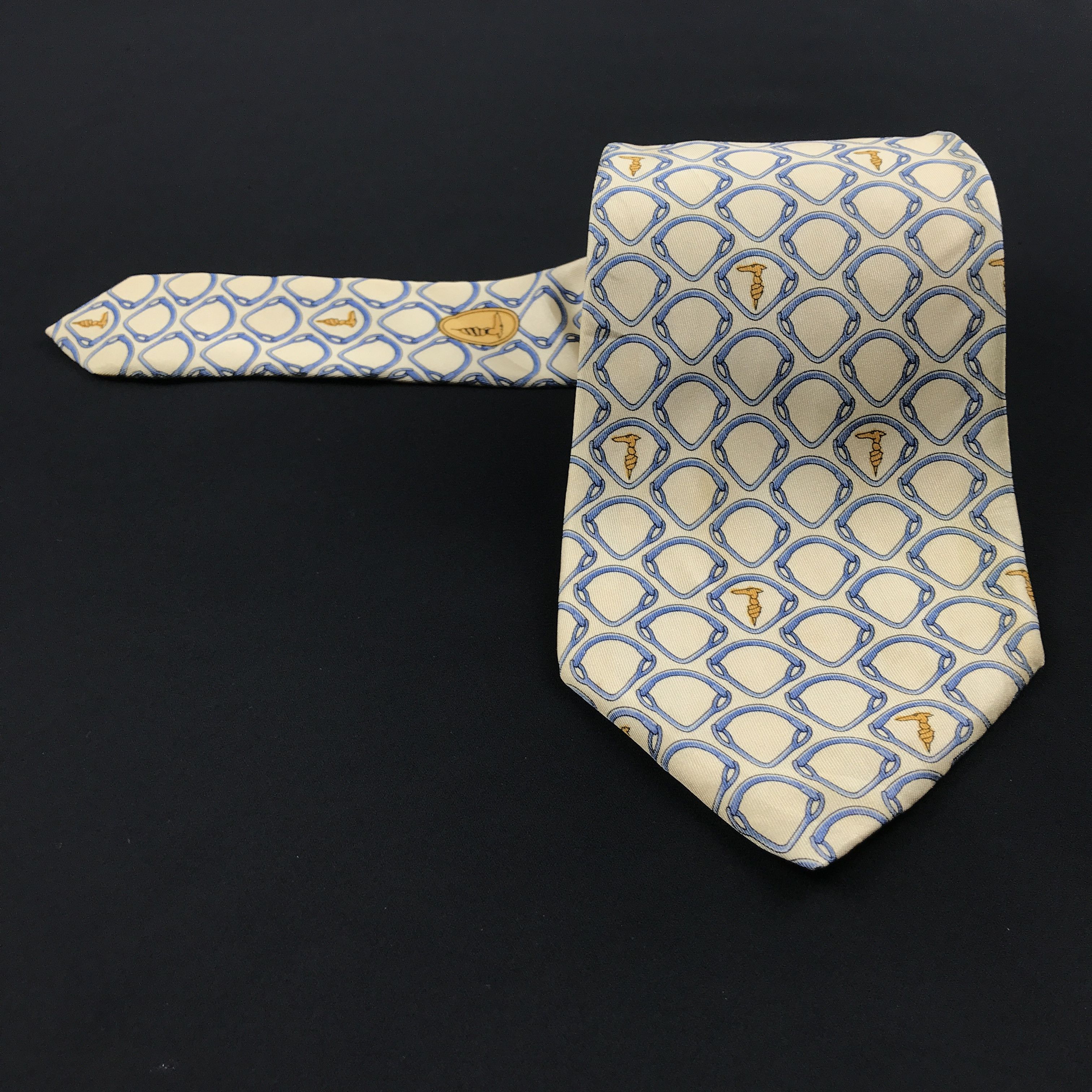 Trussardi × Vintage Vintage Trussardi Silk Necktie Size ONE SIZE - 1 Thumbnail