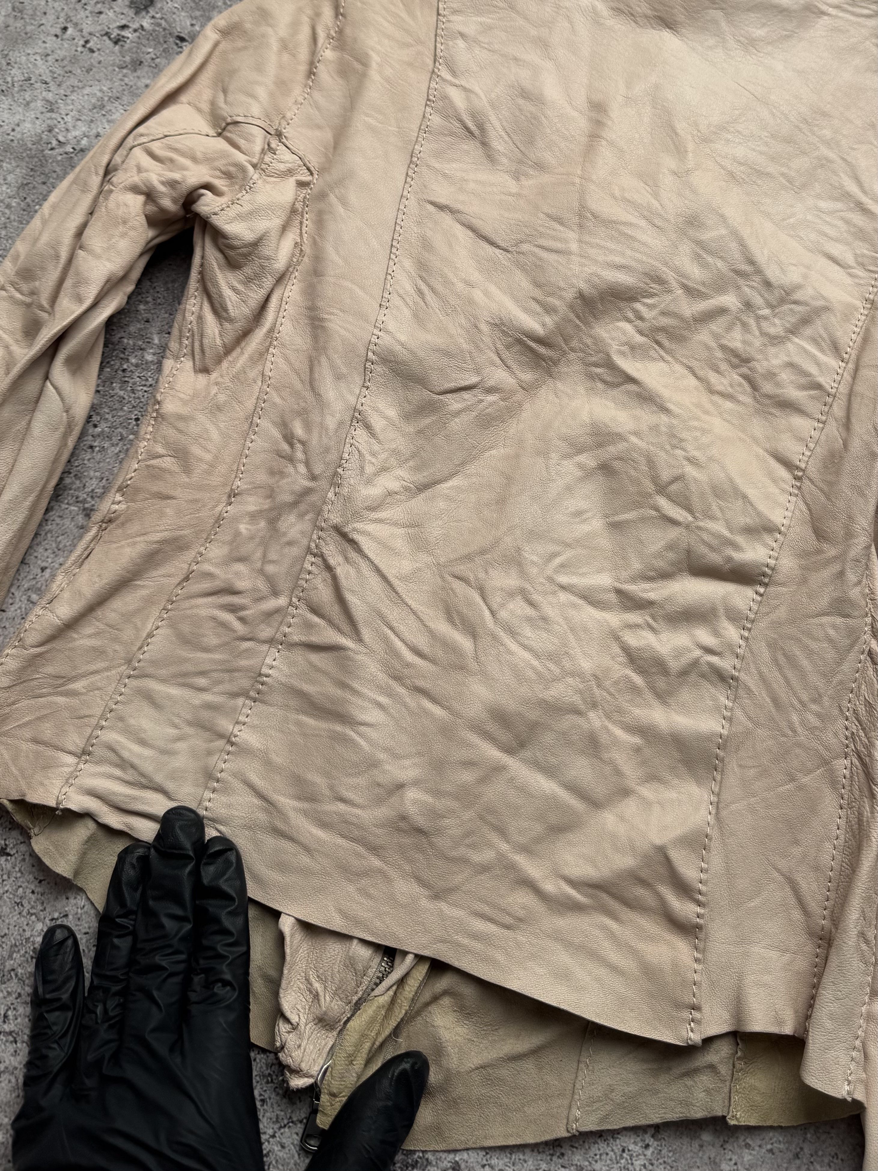 Japanese Brand Vintage Cropped Leather Jacket C666(V582) Size XS / US 0-2 / IT 36-38 - 15 Thumbnail