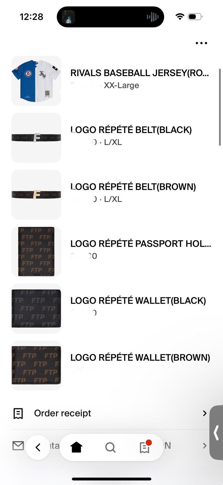 Fuck The Population FTP Logo Répété Wallet Brown Size ONE SIZE - 3 Thumbnail