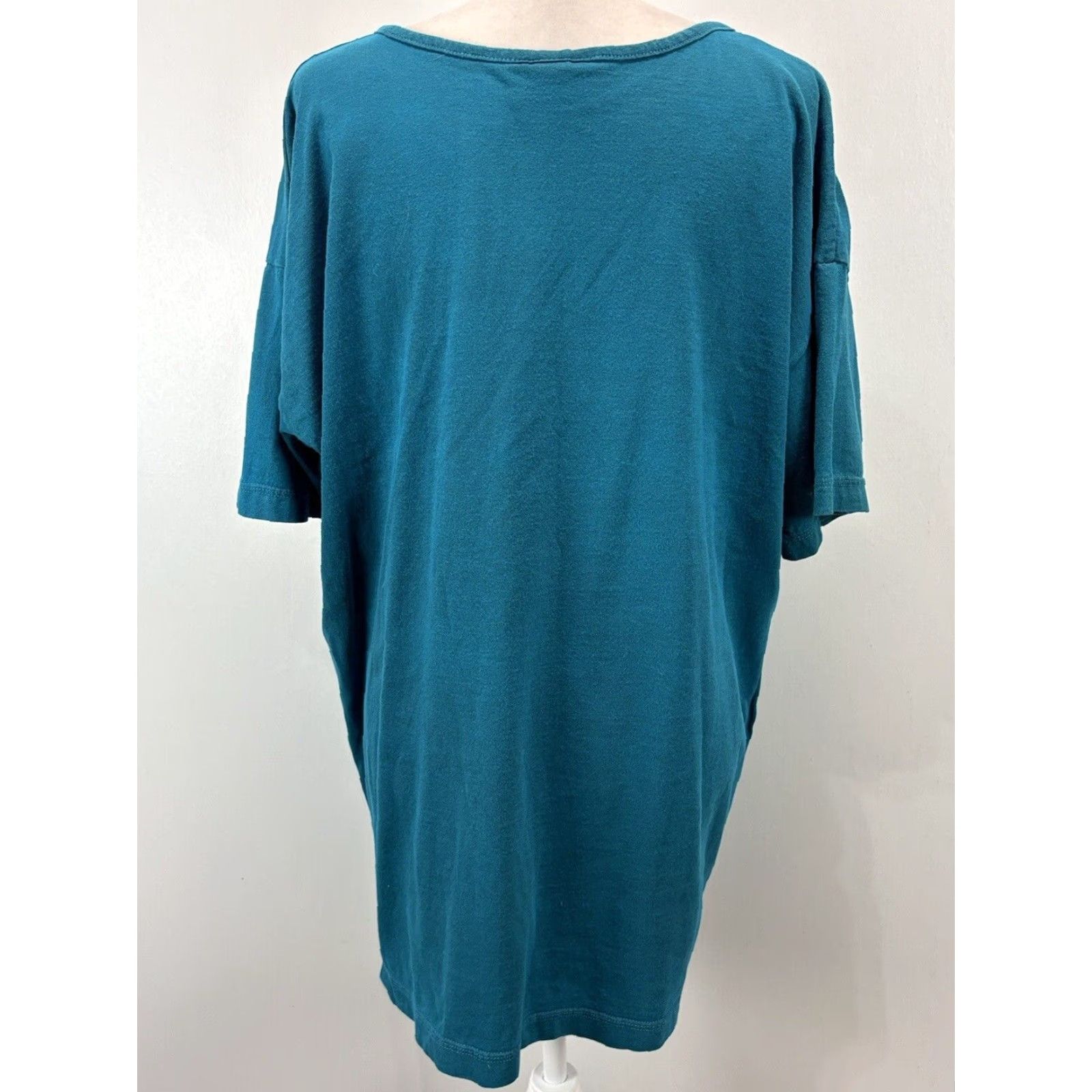 Vintage VINTAGE Liz & Jane T-Shirt S/M Teal Oversized Casual Short Sleeve Made in USA Size S / US 4 / IT 40 - 3 Thumbnail