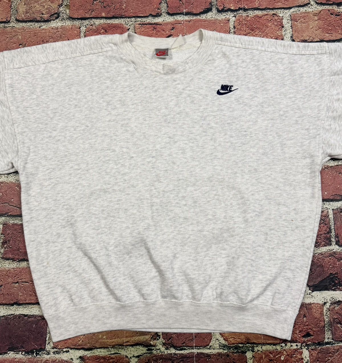 Nike Vintage 90s Nike Air Swoosh Spell Out Crewneck Sweatshirt Size US L / EU 52-54 / 3 - 2 Thumbnail