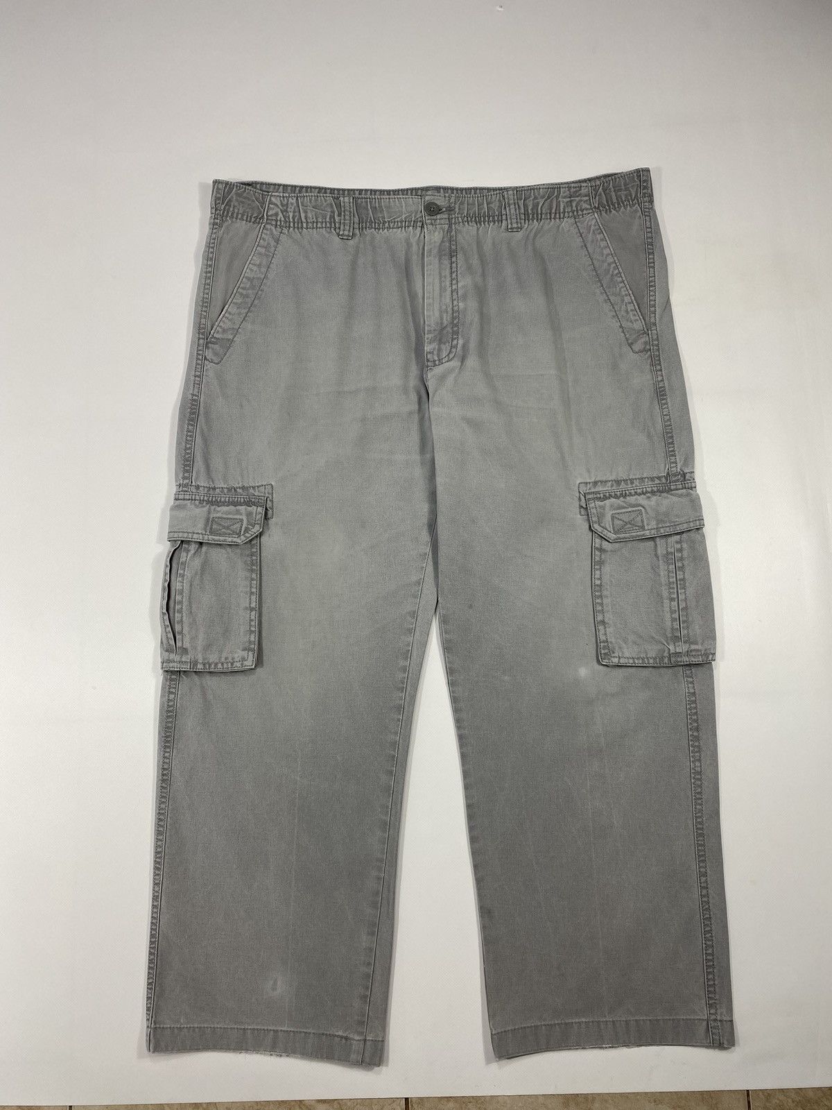 Vintage Vintage 90s Cargo Stonewashed Grey Work Low Rise Pants Size US 38 / EU 54 - 18 Thumbnail