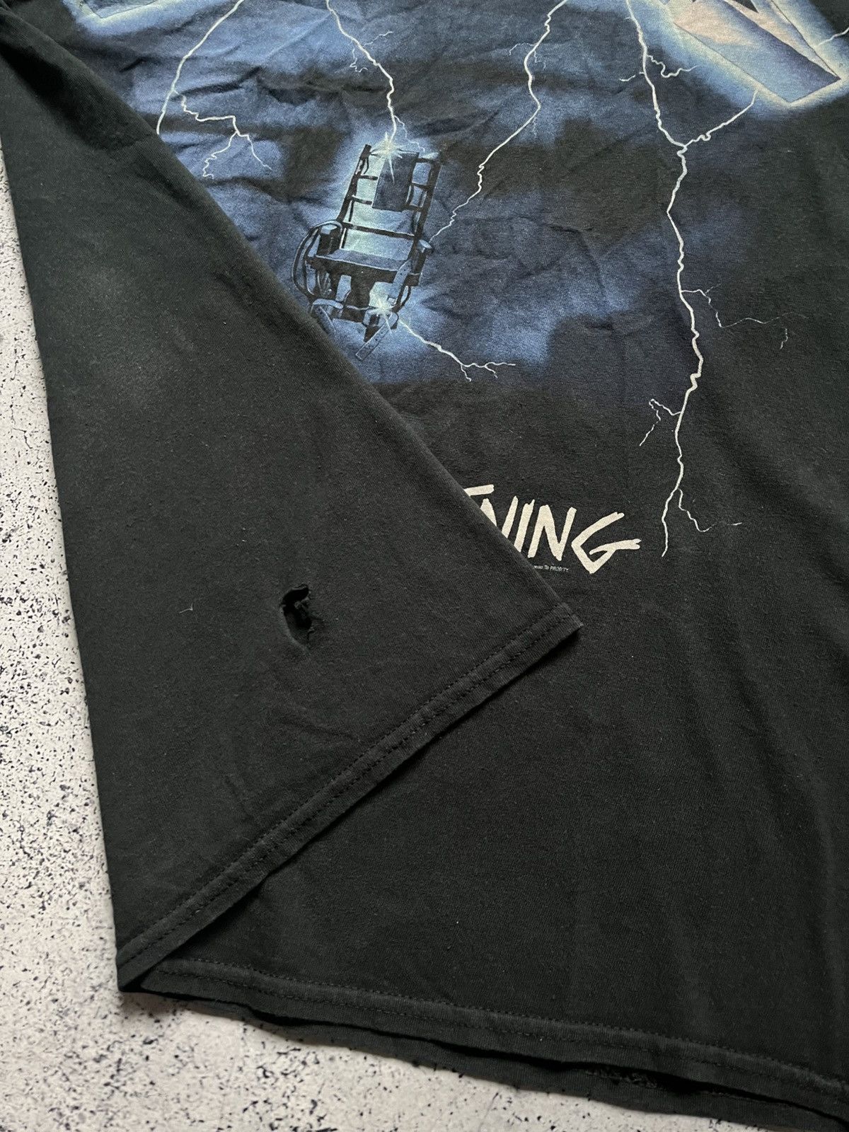 Band Tees × Metallica × Vintage Vintage 2007 Metallica Ride The Lightning Metal Band T-shirt Size US L / EU 52-54 / 3 - 11 Thumbnail