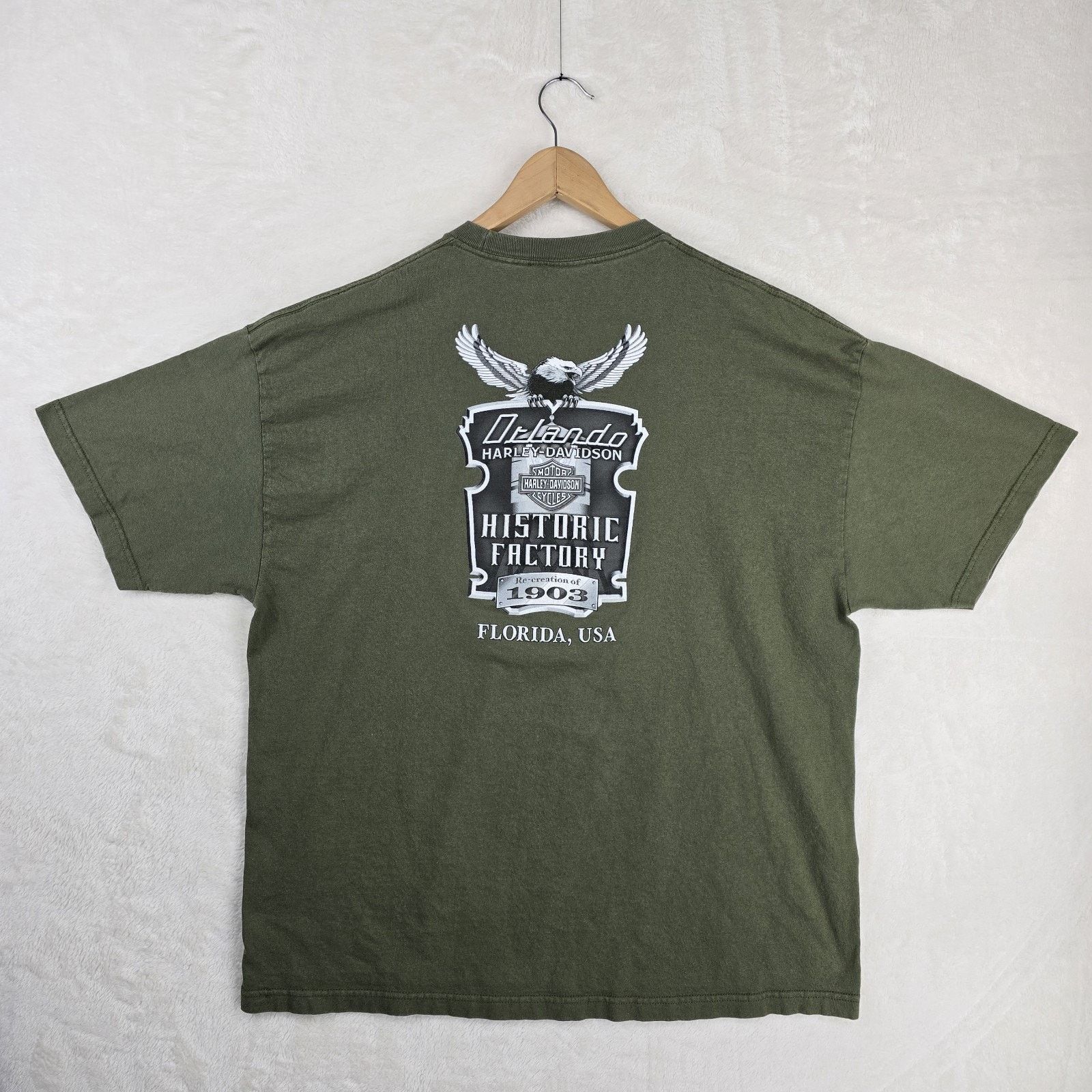 Harley Davidson Vtg Harley Davidson Motorcycle Historic Factory Shirt XXL Size US XXL / EU 58 / 5 - 9 Thumbnail