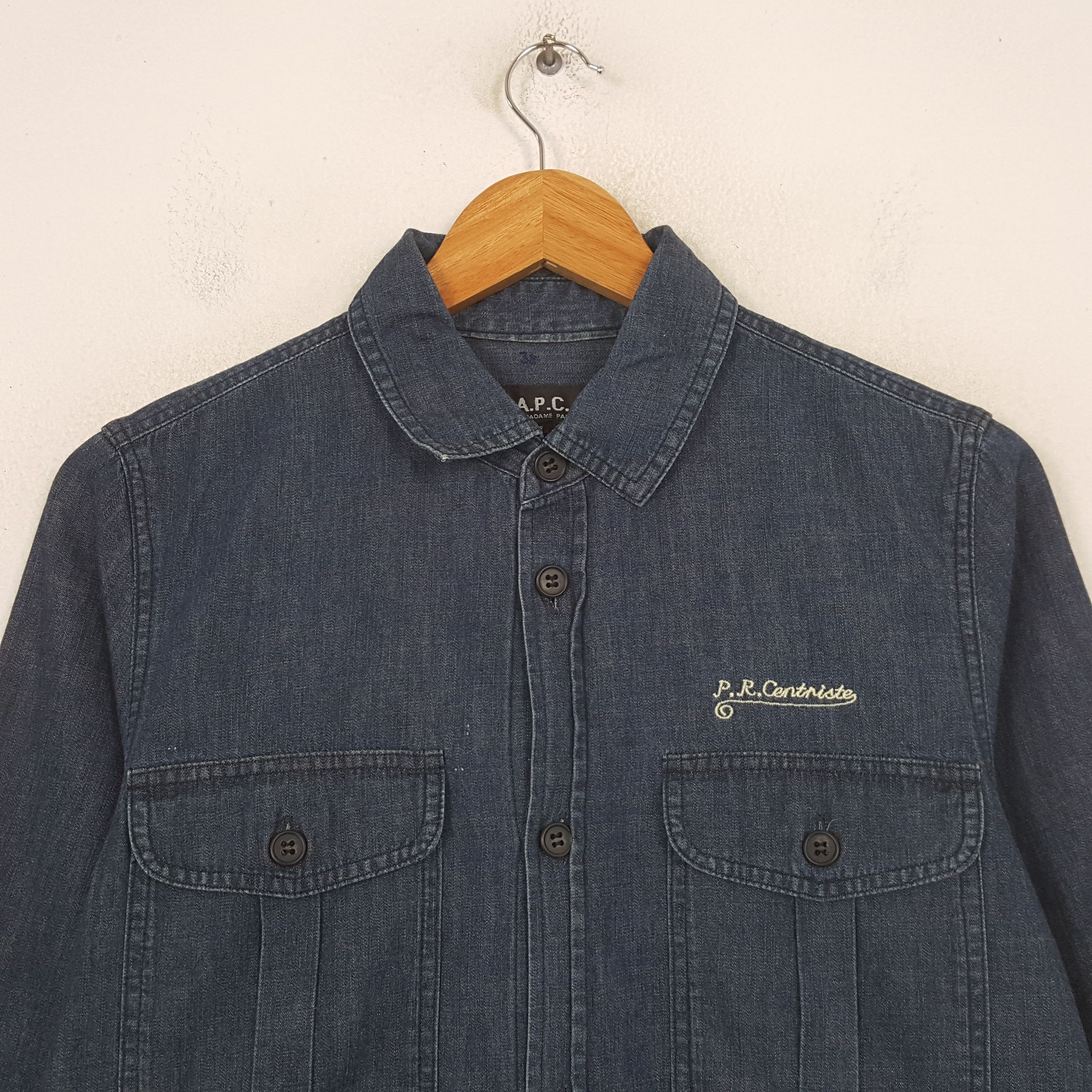 A.P.C. Vintage A.P.C Japanese Brand Denim Shirt C301N37 Size US S / EU 44-46 / 1 - 2 Thumbnail