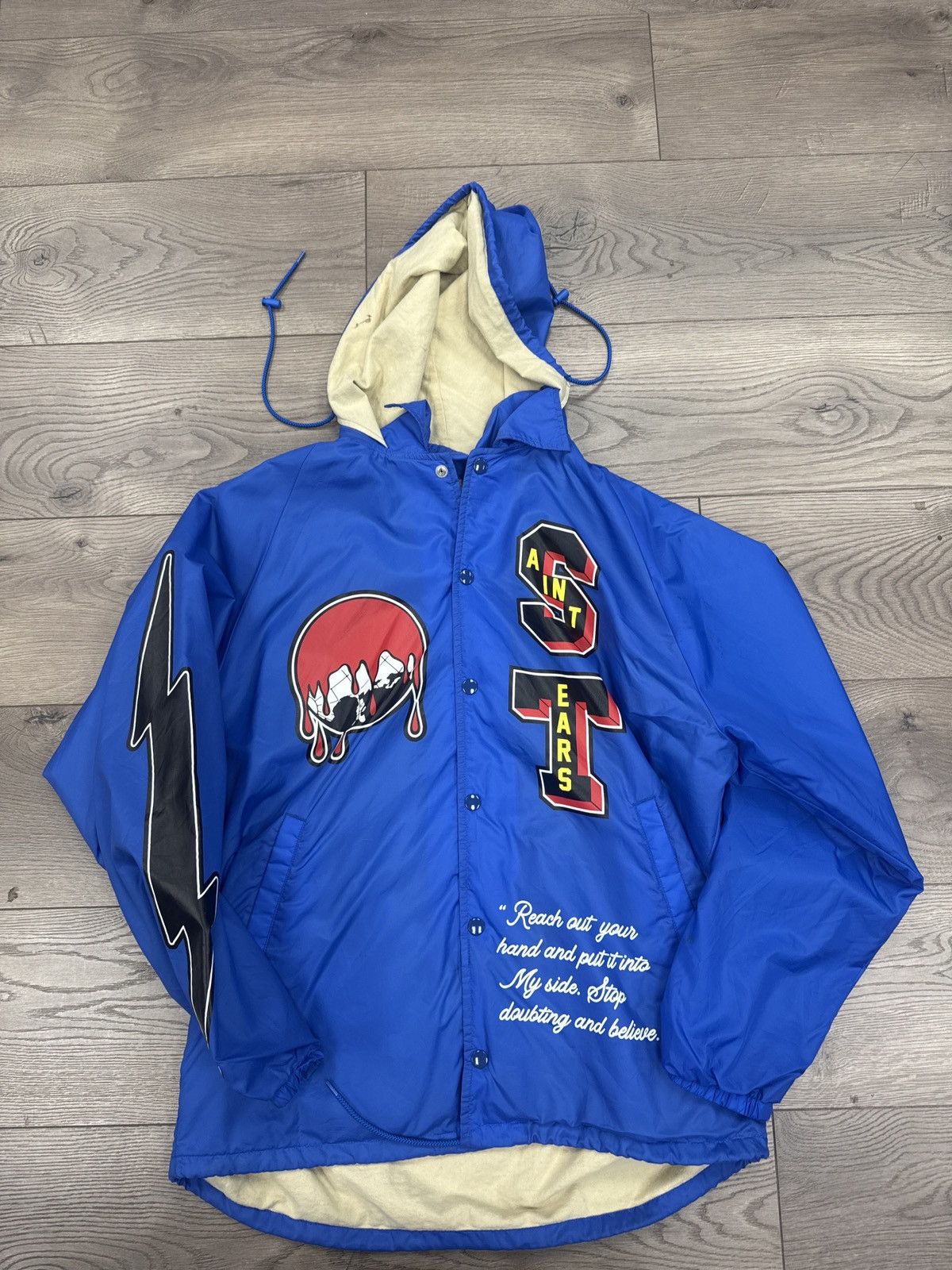 DENIM TEARS × Saint Michael Saint Michael denim tears coaches jacket blue medium Size US M / EU 48-50 / 2 - 1 Thumbnail