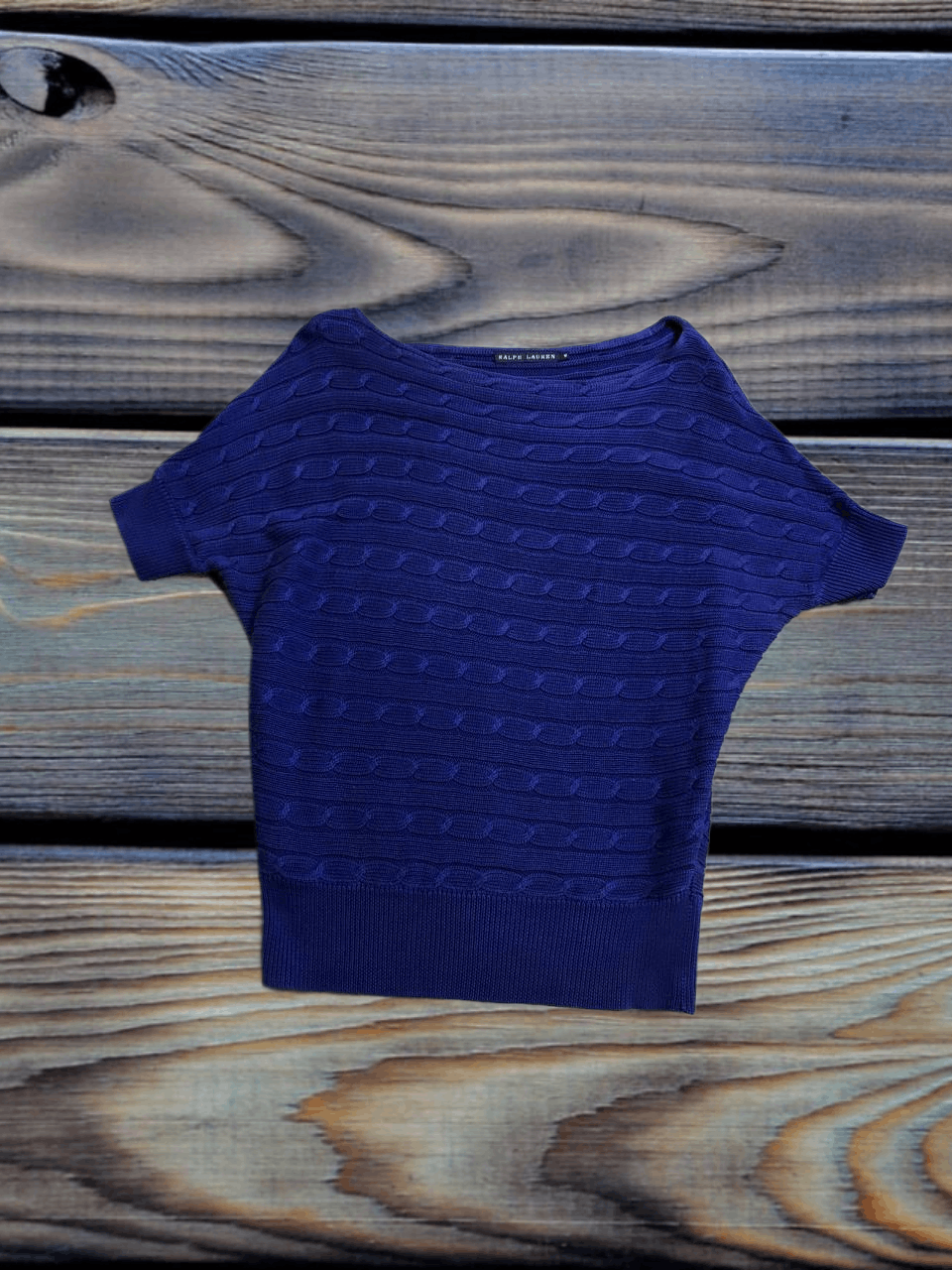 Polo Ralph Lauren Ralph Lauren Cable Knit Short Sleeve Sweater Size M / US 6-8 / IT 42-44 - 1 Thumbnail