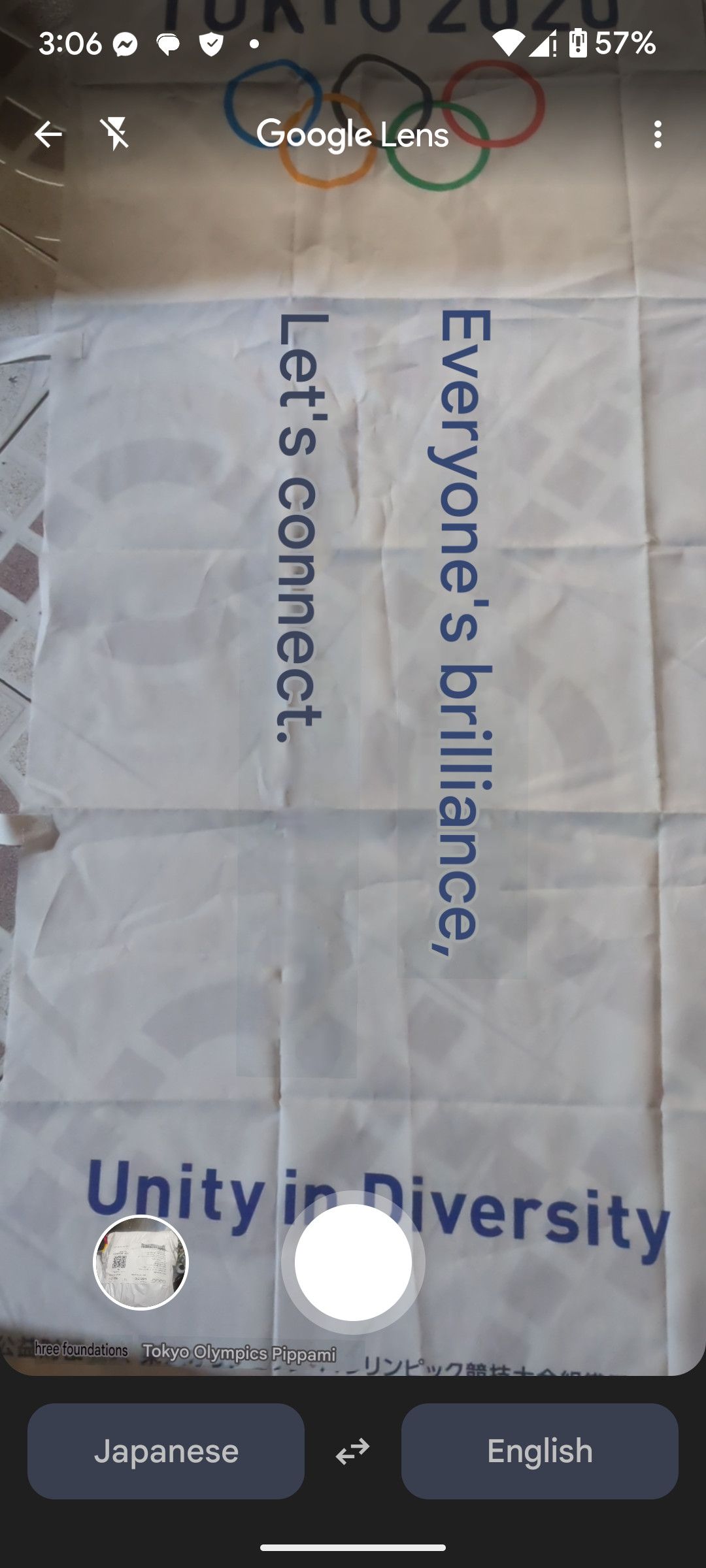 Vintage Tokyo Olympics 2020 flag authentic Size ONE SIZE - 4 Thumbnail