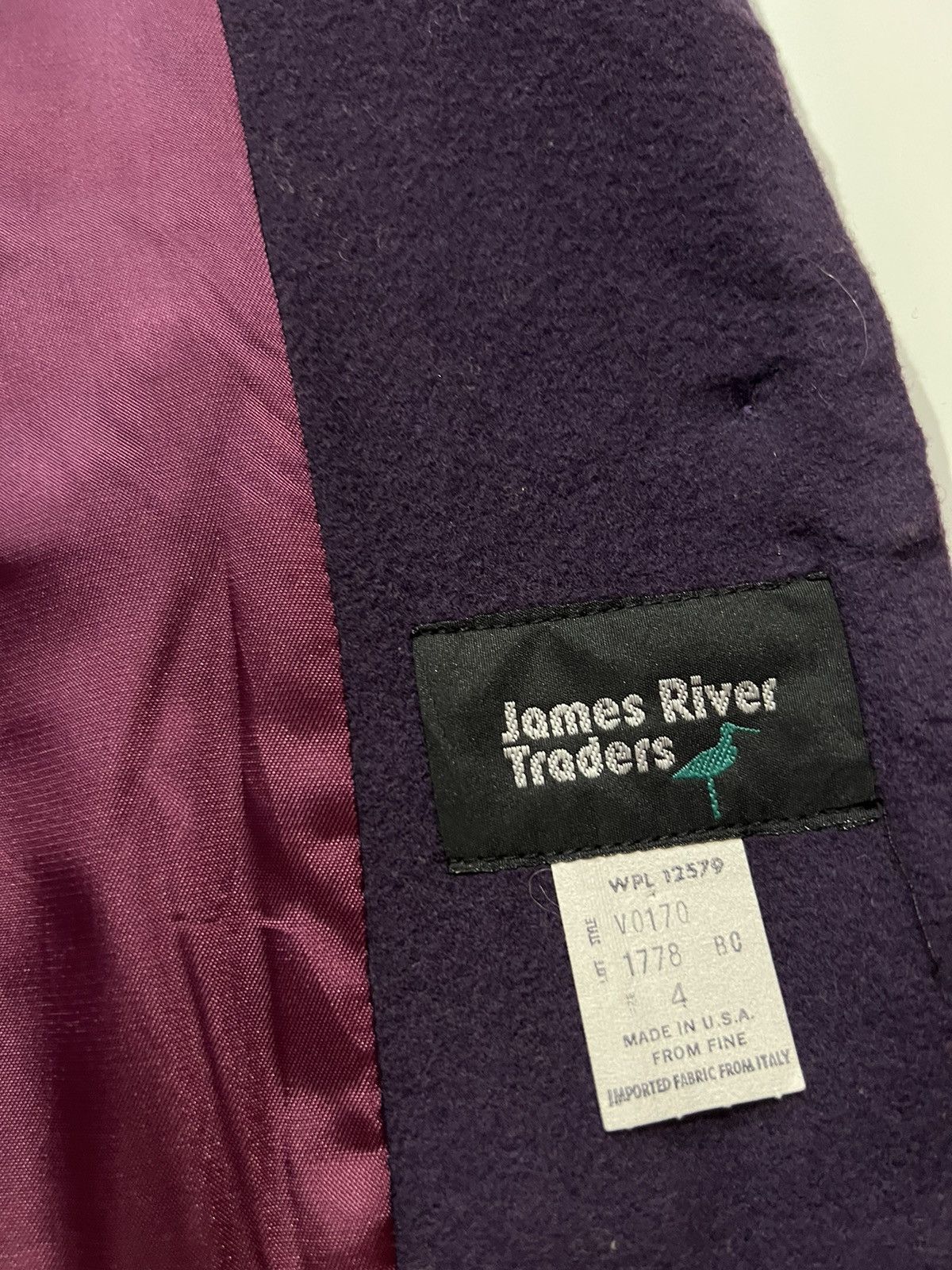 Other 🔥 80's JAMES RIVER TRADERS BLAZER JACKET Size M / US 6-8 / IT 42-44 - 6 Thumbnail