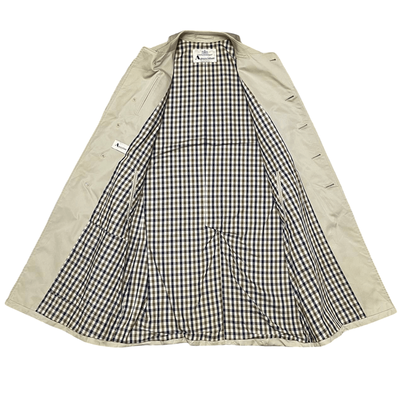 Aquascutum Vintage Aquascutum of London Trench Coat Checkered Size US M / EU 48-50 / 2 - 8 Thumbnail