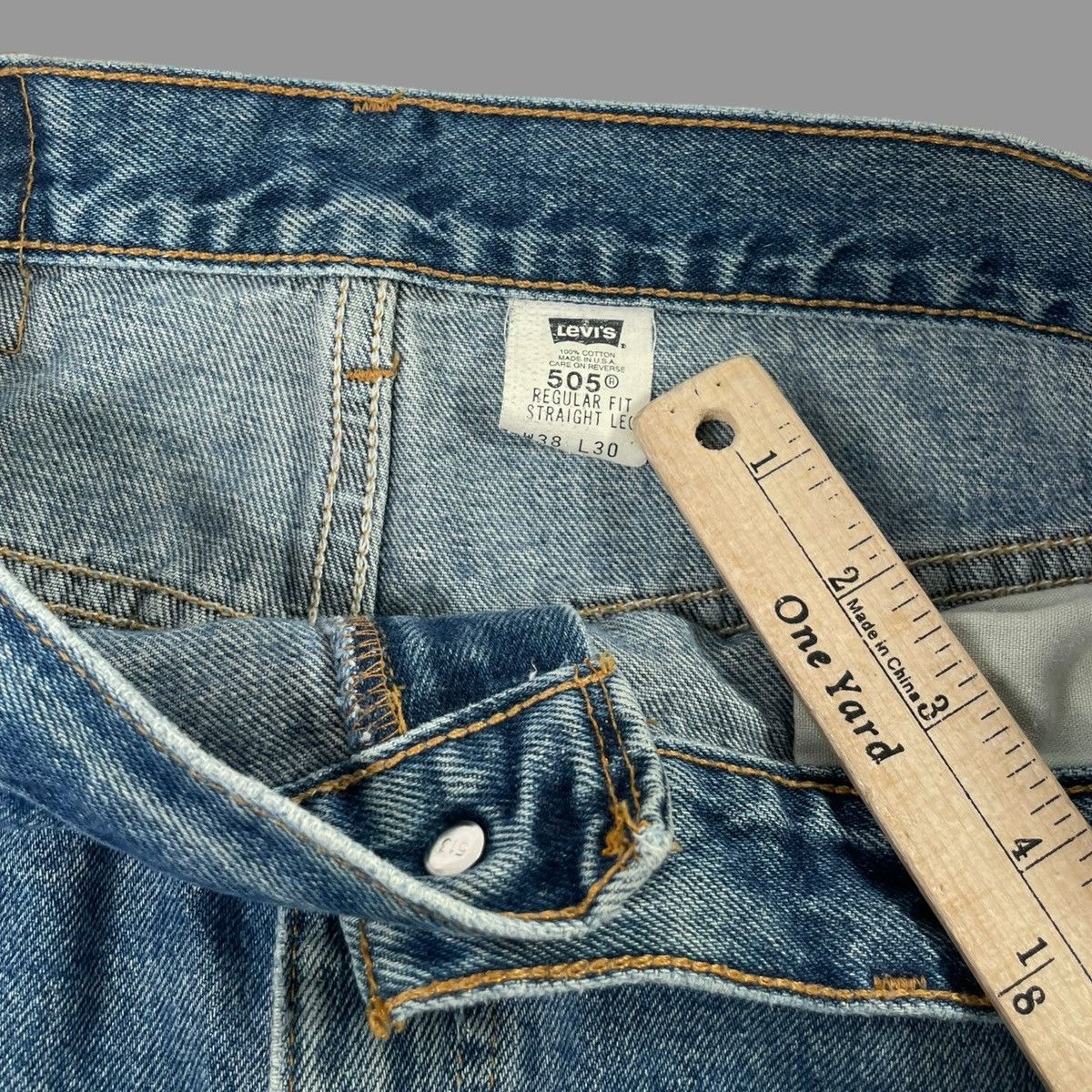 Levi's × Vintage Vintage 90s Levi’s faded mud wash denim jeans Size US 34 / EU 50 - 7 Thumbnail