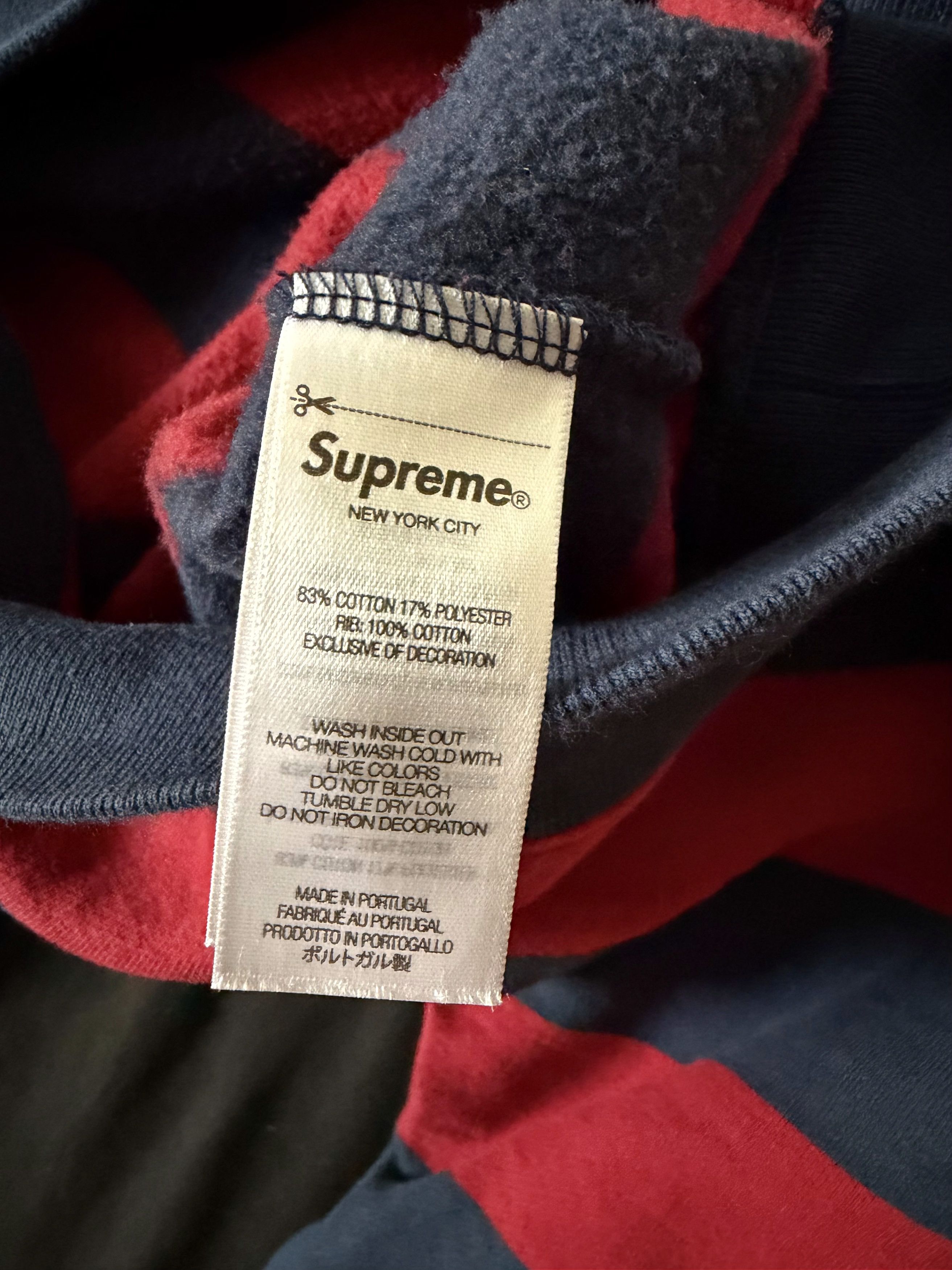 Supreme Supreme x Martine Rose Hooded Sweatshirt 'Stripe Size US XL / EU 56 / 4 - 4 Thumbnail
