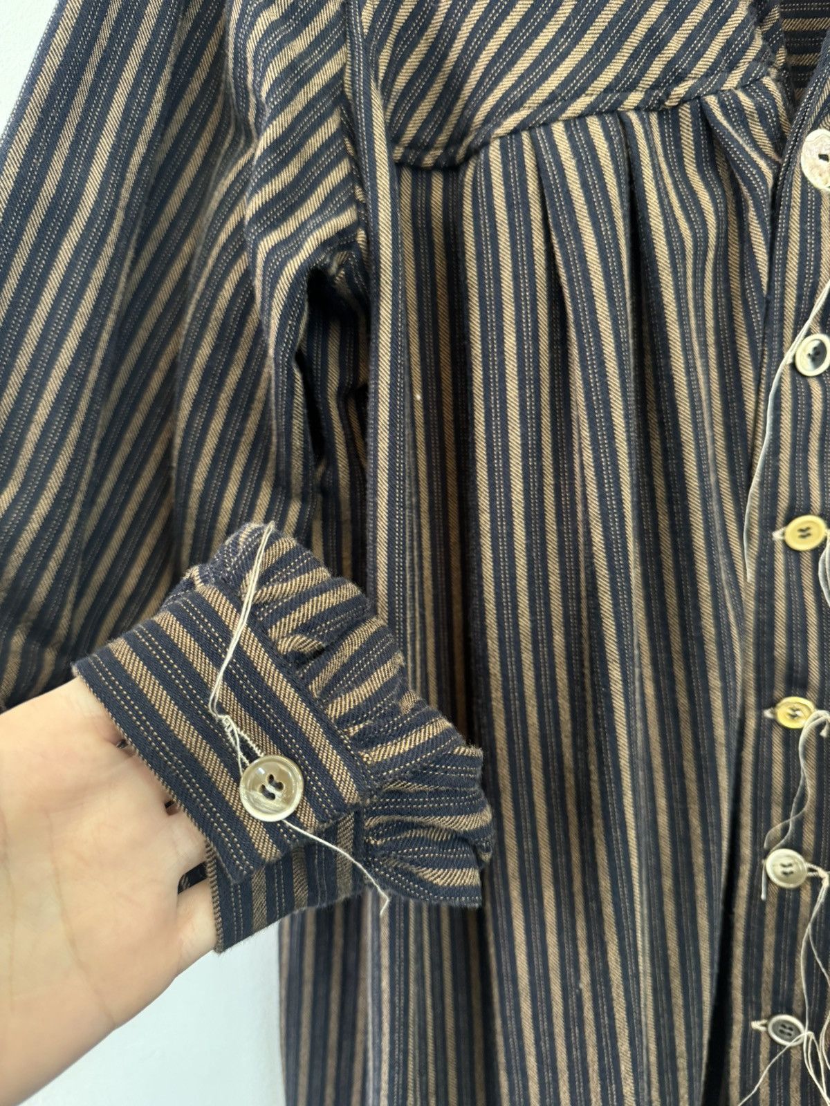Mavranyma Striped maxi chemisier dress Size L / US 10 / IT 46 - 5 Thumbnail