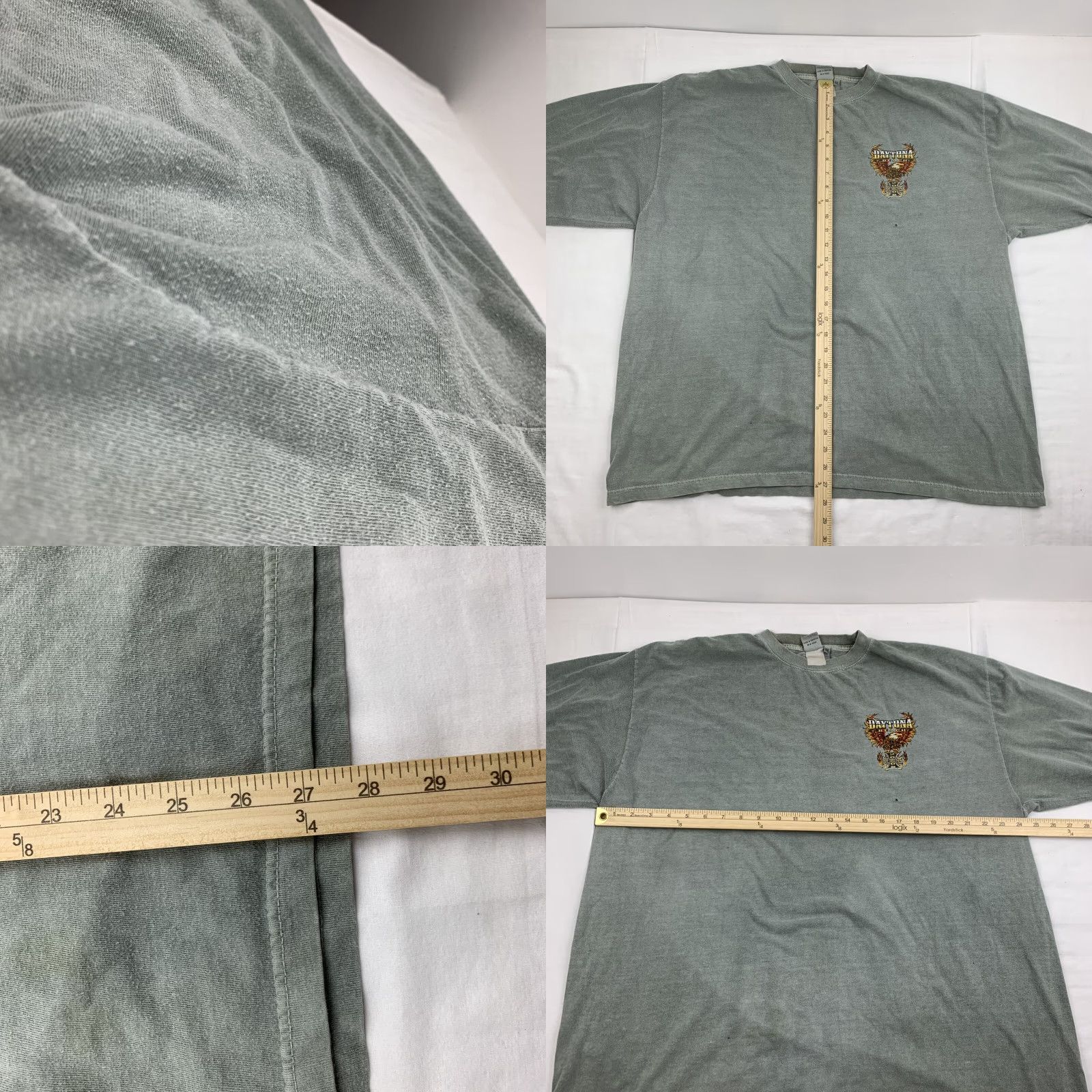 Vintage VINTAGE Daytona Beach 2008 Biketoberfest Long Sleeve Shirt Adult 2XL Green Earth Tone Nike? Size US XXL / EU 58 / 5 - 8 Thumbnail