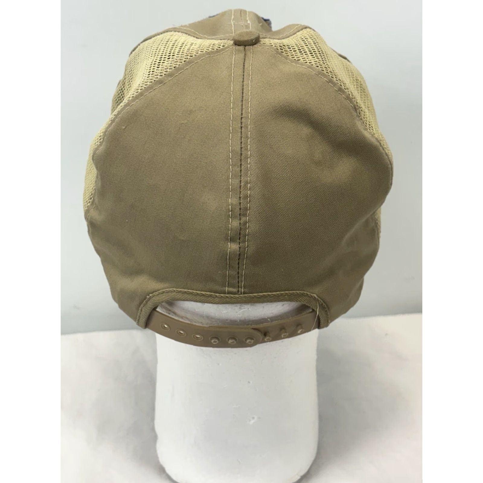 Vintage VINTAGE Georgia Union Made Baseball Trucker Hat Cap Tan 1960s Snapback Adjustable Mens Size ONE SIZE - 4 Thumbnail