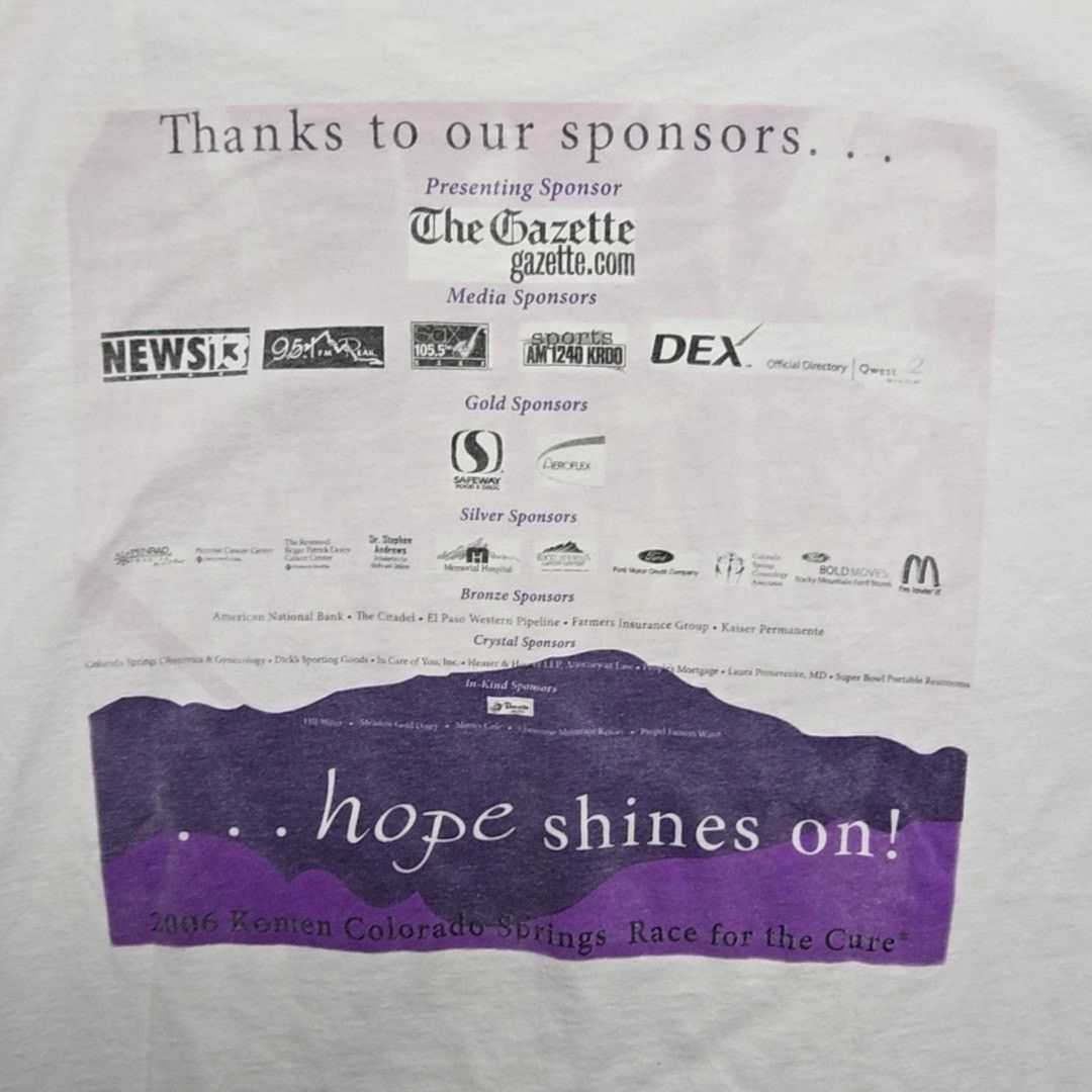 Vintage Race for the Cure Shirt Susan G. Komen Running L White Tee Size US L / EU 52-54 / 3 - 9 Thumbnail