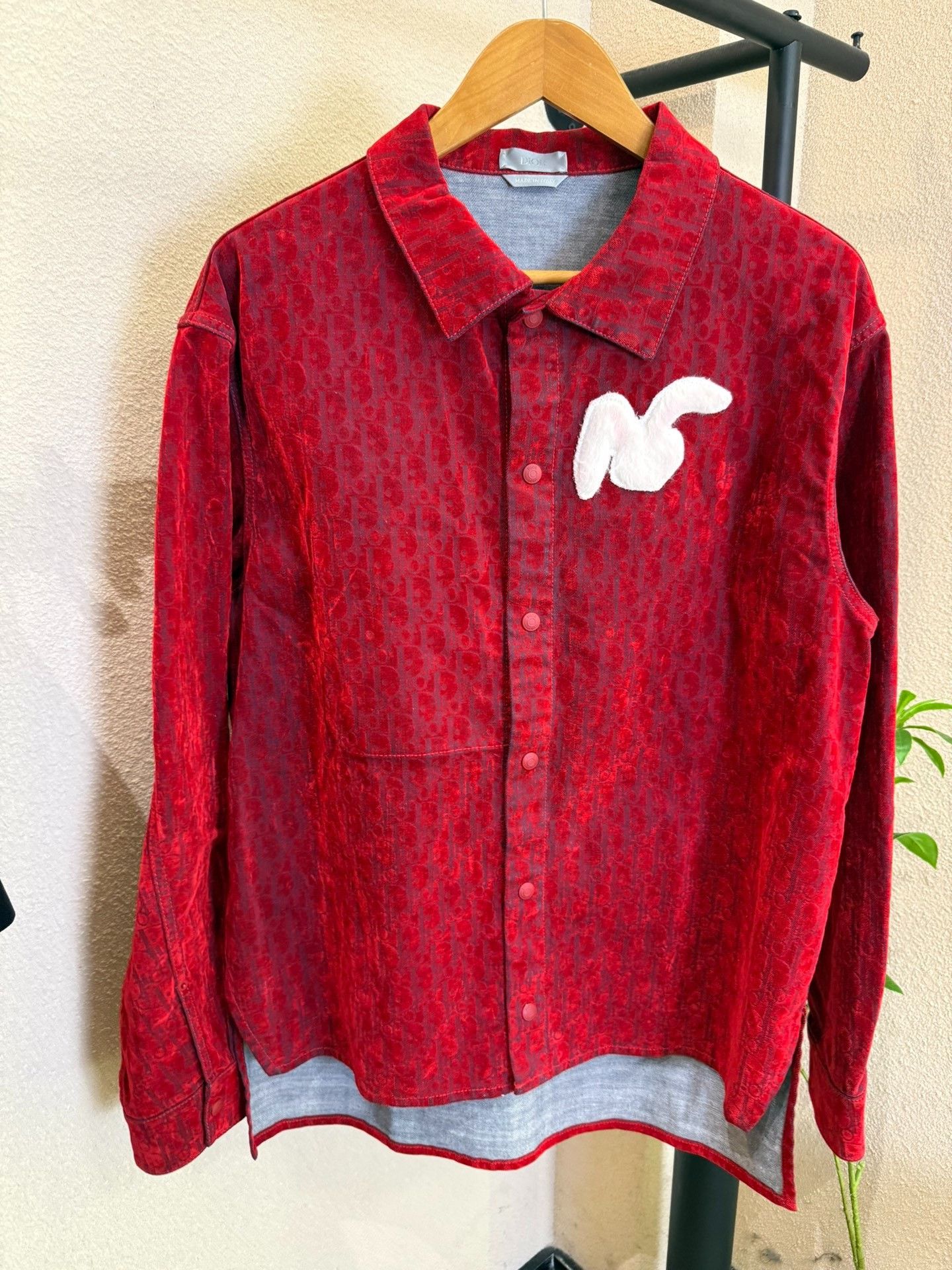 Dior Dior Oblique Rabbit Embroidery Shirt 48 Size US M / EU 48-50 / 2 - 1 Thumbnail