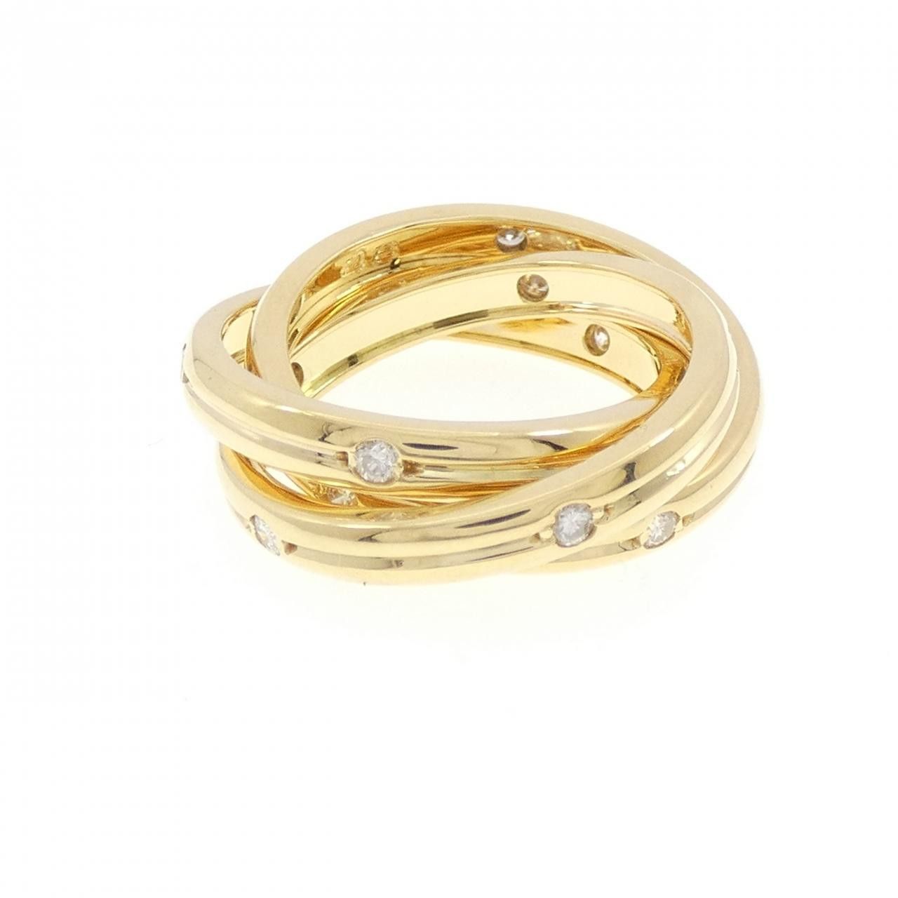 Cartier Cartier Cartier Constellation Au750 Diamond Ring Size 8 Precious Metal Ring DUTY FREE for USA Size ONE SIZE - 1 Thumbnail