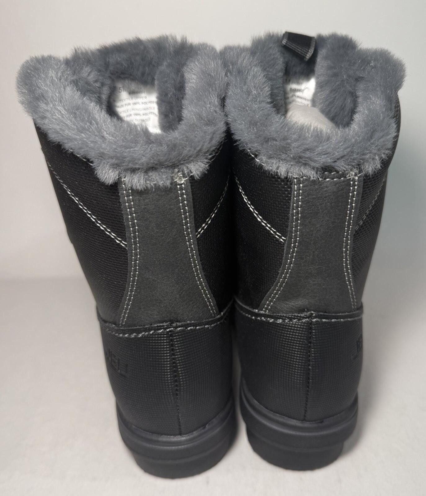 Other JBU Brisky Women Lace Up Casual Water Resistant Boots Black Size US 6.5 / IT 36.5 - 4 Thumbnail
