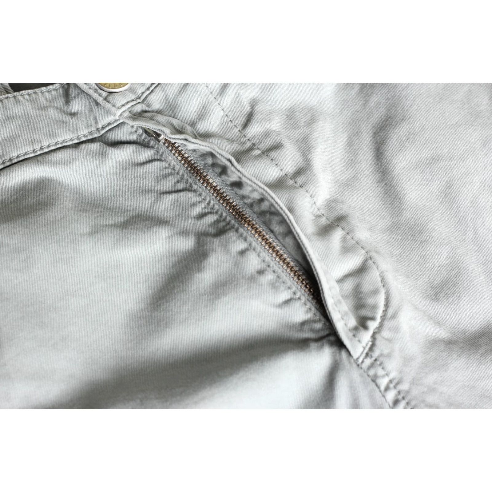 Hugo Boss HUGO BOSS Slim Chino Pants Trousers Men Size 50 34R / L30" Grey Cotton Elastane Stretch Casual VINTAGE? Size US 34 / EU 50 - 4 Thumbnail