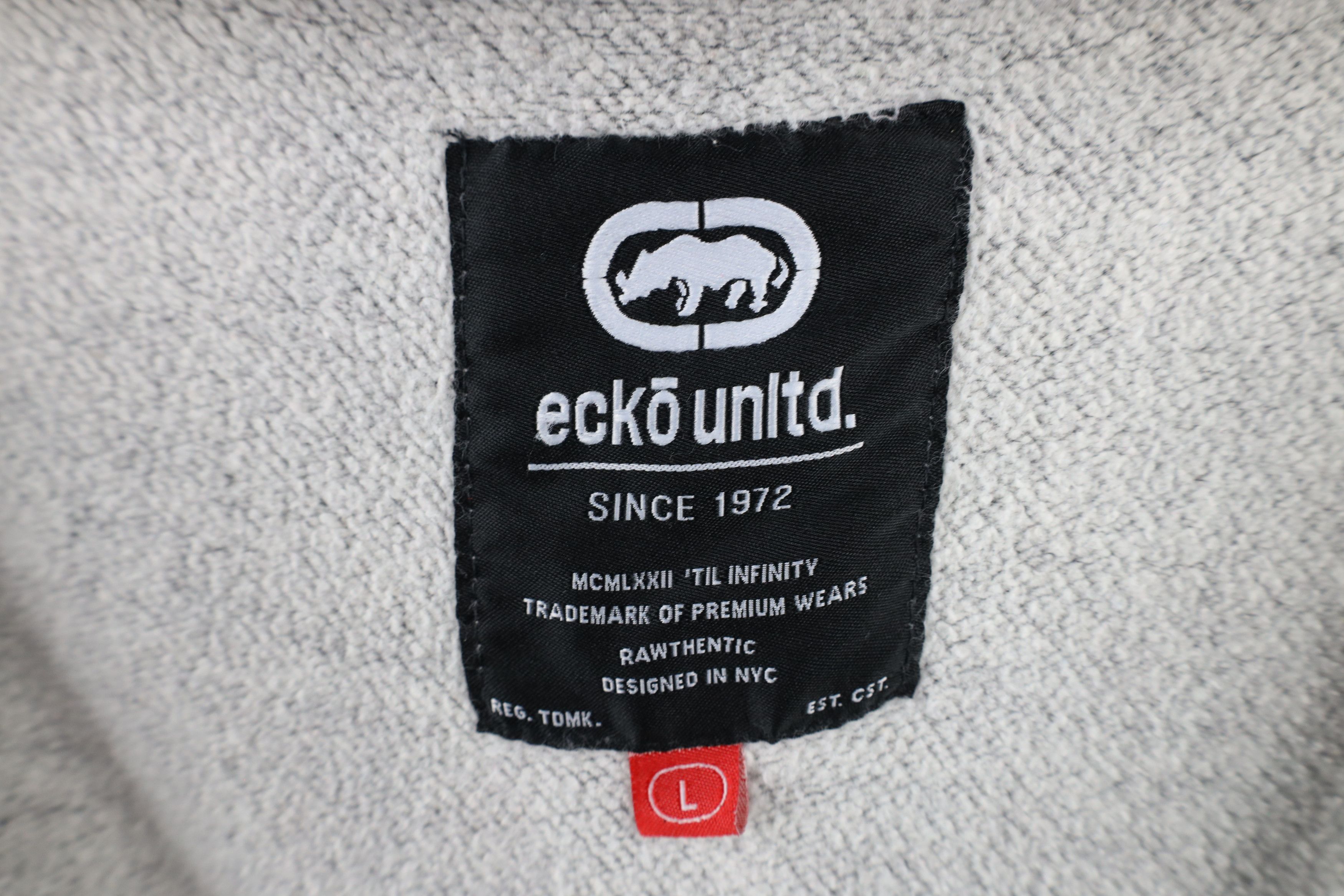 Ecko Unltd. × Vintage Vintage Y2K Ecko Unltd Full Zip Hoodie Sweatshirt Gray Size US L / EU 52-54 / 3 - 8 Thumbnail