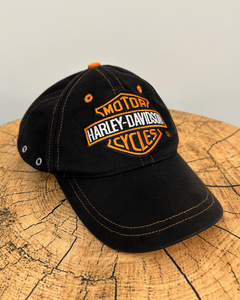 Harley Davidson Vintage Harley Davidson Motorcycles Logo Strap Back Cap Hat Size ONE SIZE - 1 Thumbnail