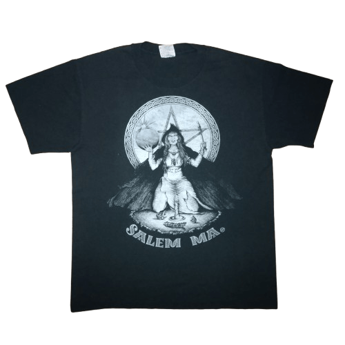Hanes × Vintage Vintage 90's Salem Massachusetts Witch Tee Size US L / EU 52-54 / 3 - 1 Thumbnail