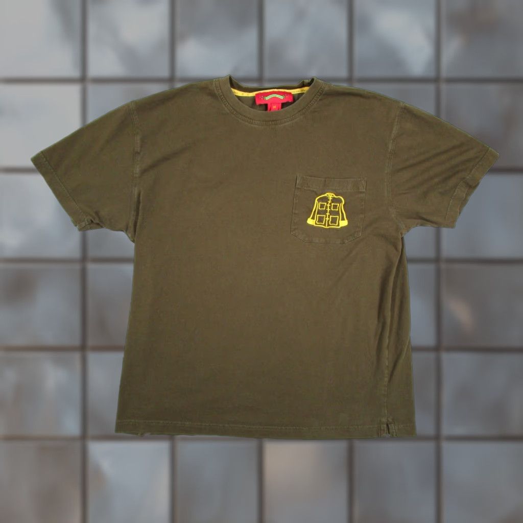 Shanghai Tang Shanghai Tang Graphic Tee Men's Medium Green Cotton Short Sleeve Pocket Embroidered Classic Hip Hop Size US M / EU 48-50 / 2 - 1 Thumbnail