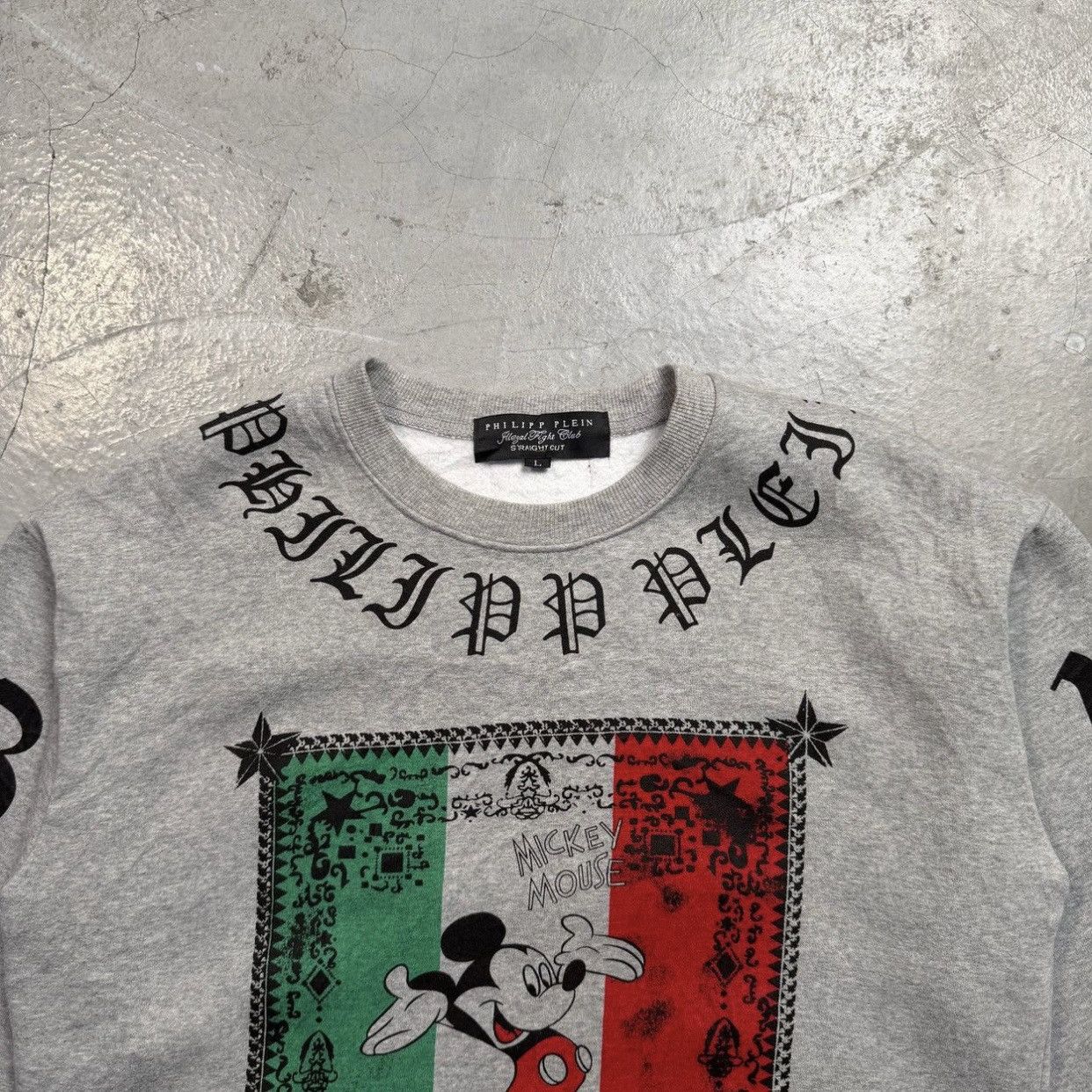 Philipp Plein Philipp Plein x Disney Mickey Mouse Italian Flag Sweatshirt Size US S / EU 44-46 / 1 - 3 Thumbnail