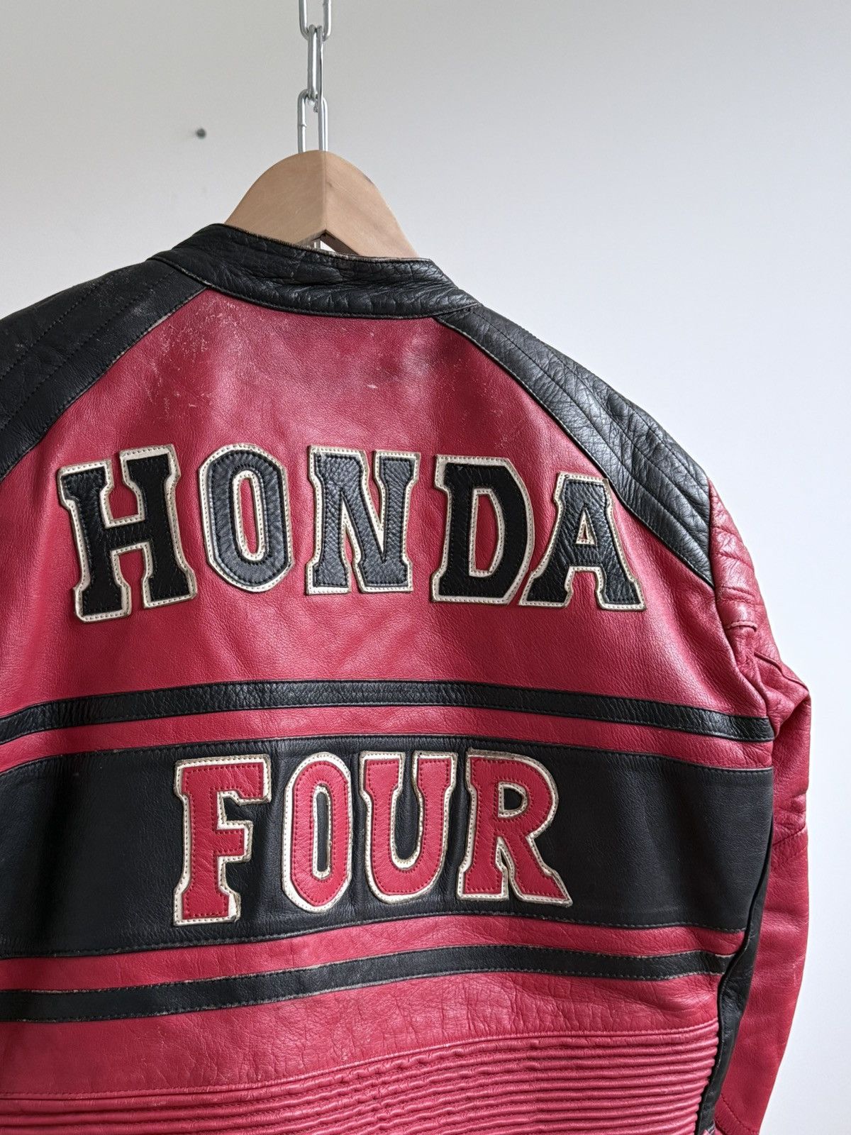 Honda Vintage 90s Honda Racing Leather Jacket Size US M / EU 48-50 / 2 - 8 Thumbnail