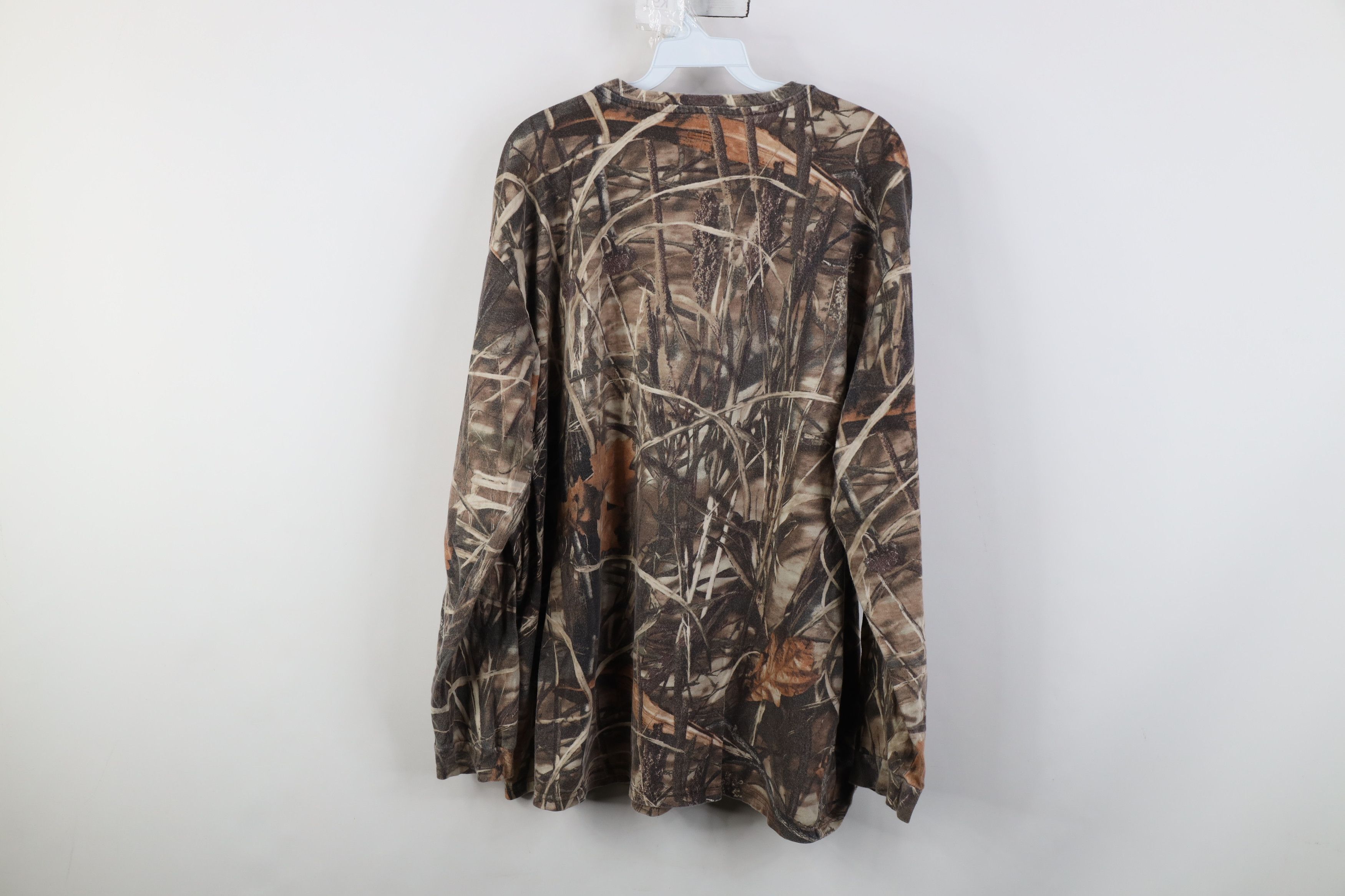 Vintage Vintage Y2K Streetwear Camouflage Long Sleeve Pocket T-Shirt Size US XXL / EU 58 / 5 - 11 Thumbnail