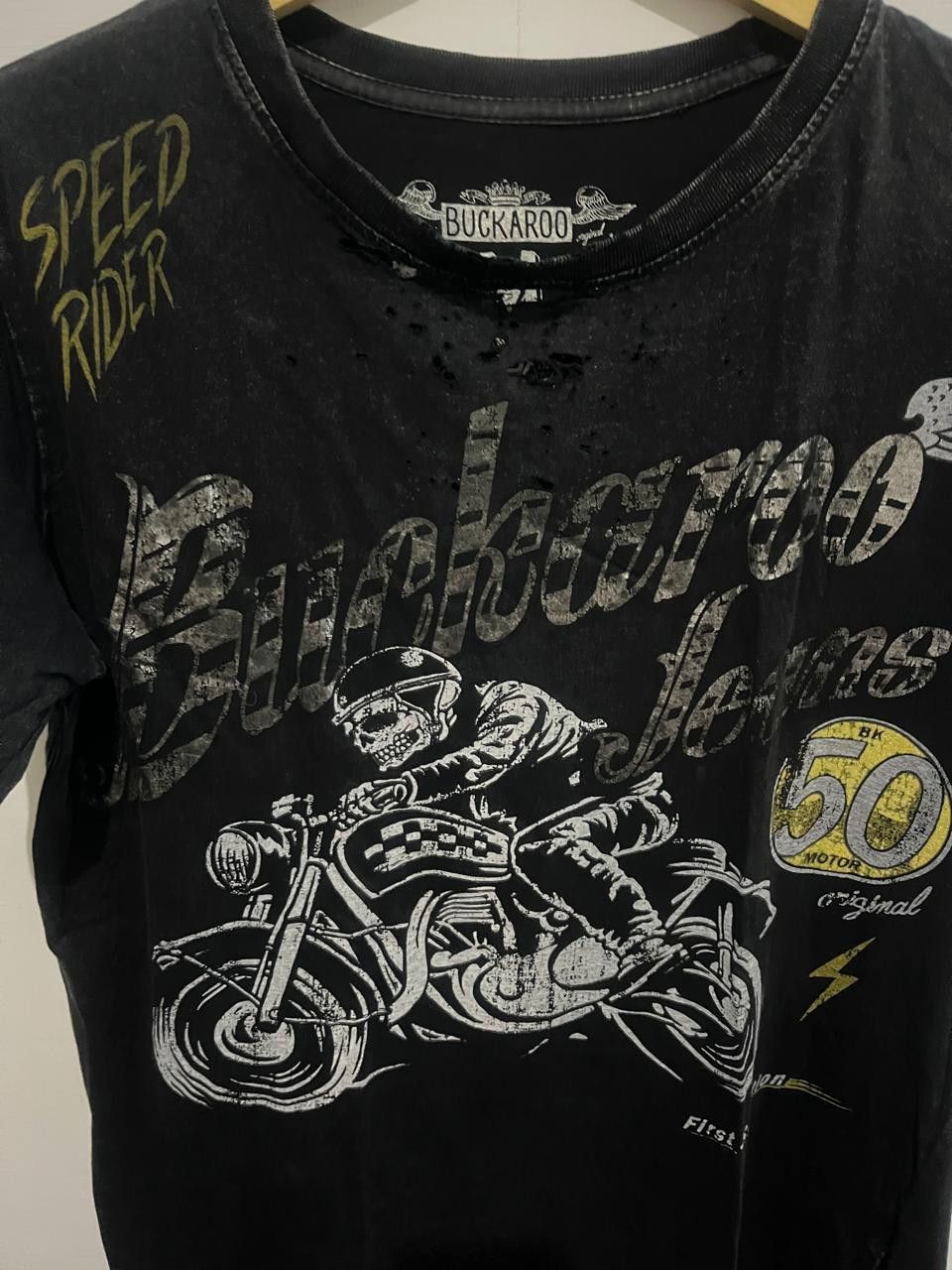 BUCKAROO Buckaro Skull Tee Faded Distrassed ifsixwasnine Size US M / EU 48-50 / 2 - 7 Thumbnail