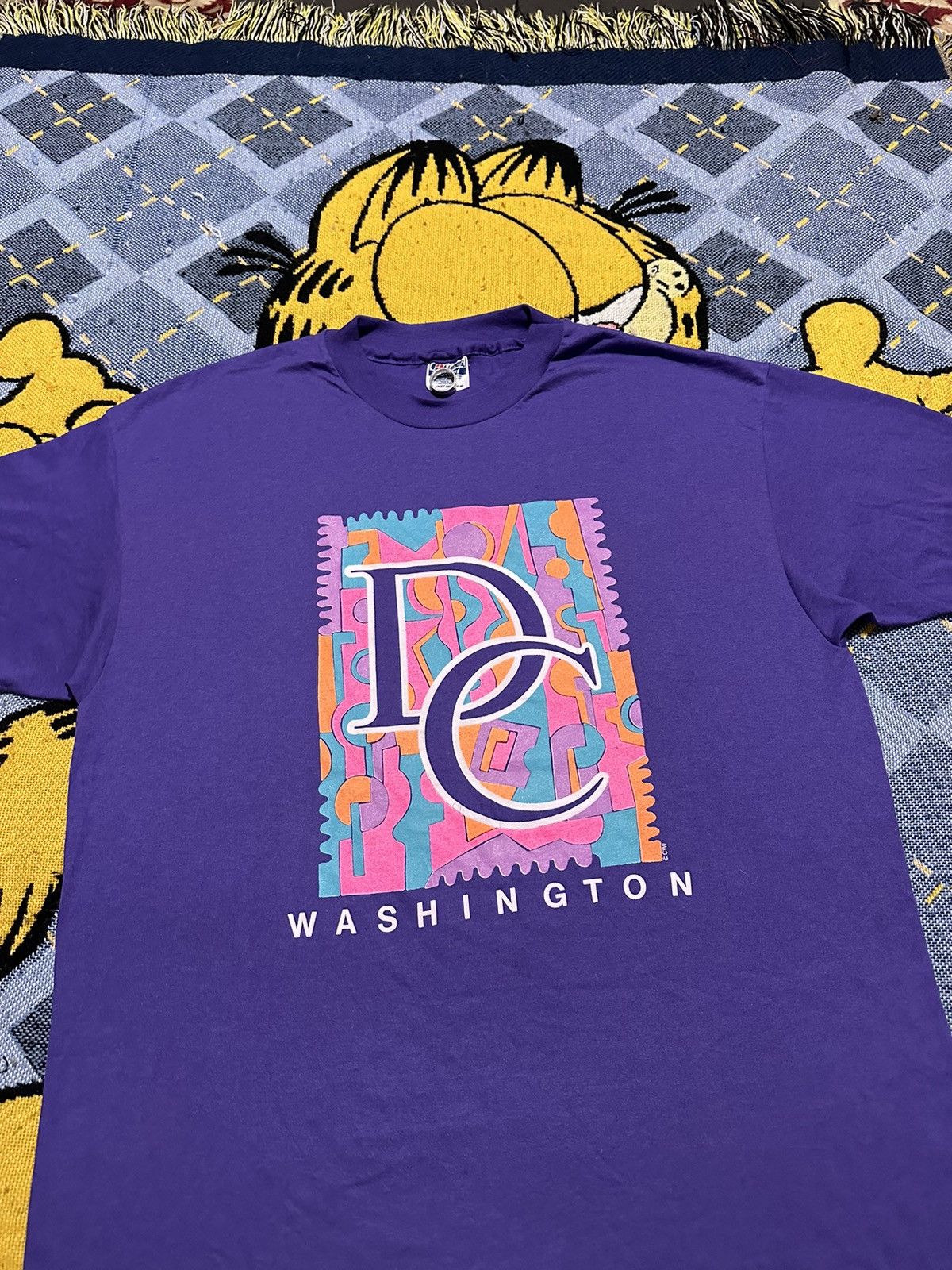 Hanes Vintage Hanes Washington DC T Shirt Size US XL / EU 56 / 4 - 2 Thumbnail