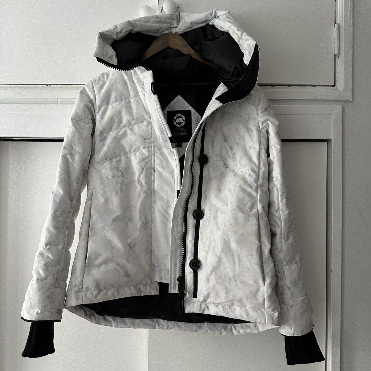 image of Canada Goose Elmvale Parka In Glacial Melt - White, Women's (Size Small)