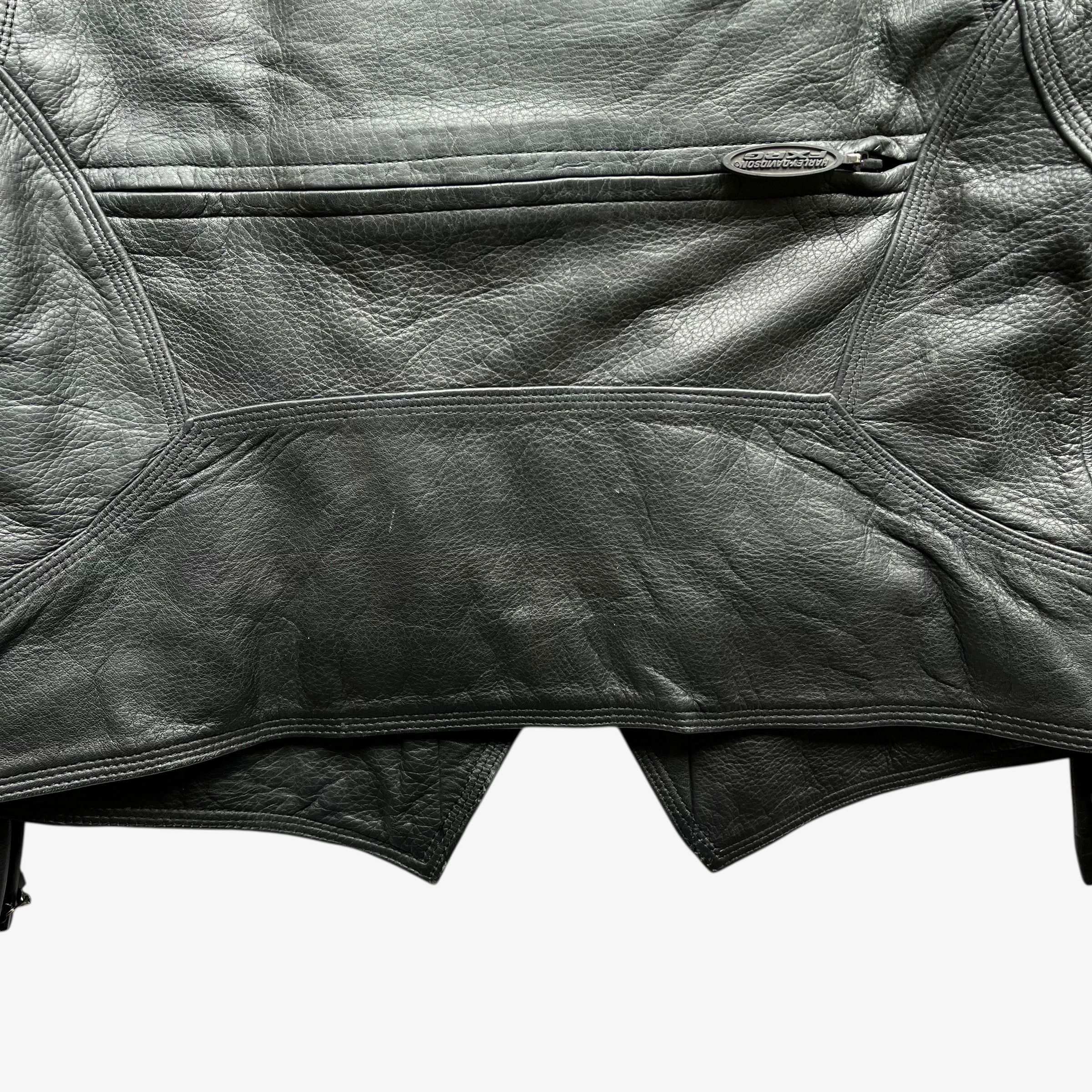 Harley Davidson Vintage Y2K Women's Harley Davidson Leather Biker Jacket Size S / US 4 / IT 40 - 9 Thumbnail